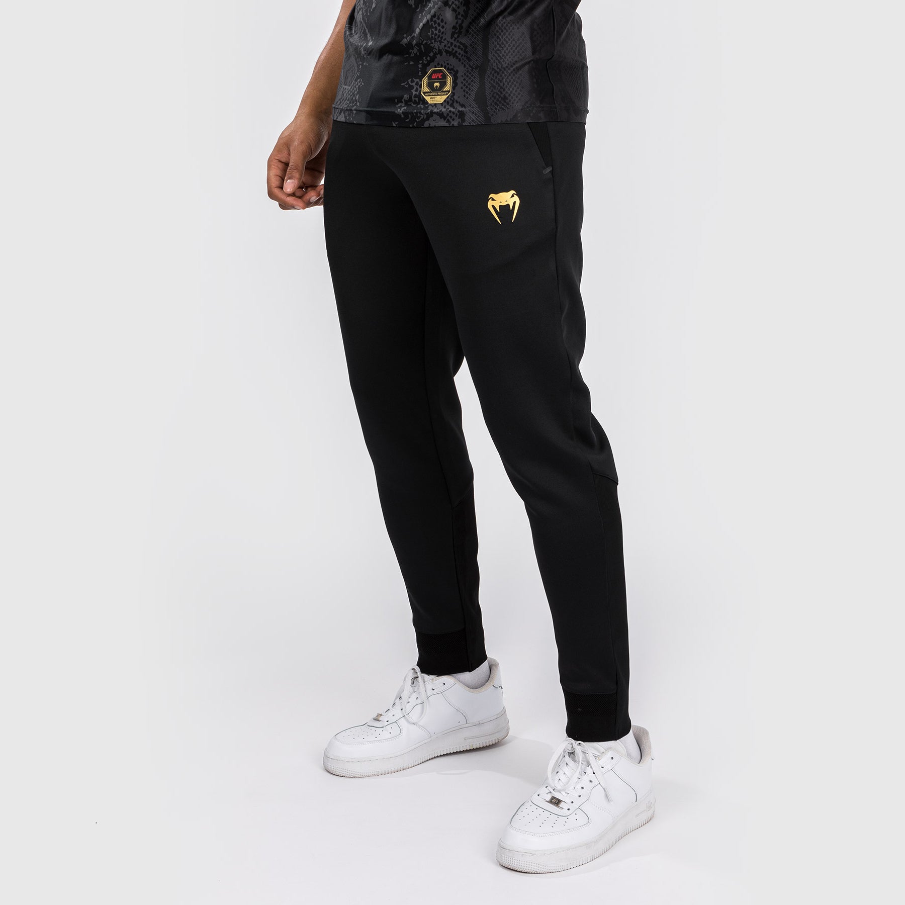 UFC Venum XL ブラック/ゴールド ウォークアウトパンツ VENUM／ヴェナム スウェットパンツ UFC Fusion by Venum Authentic