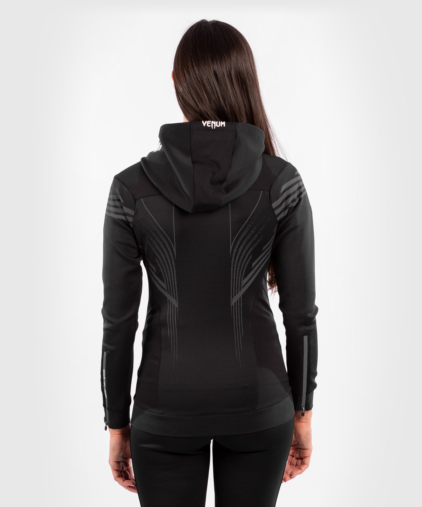 UFC Venum Personalized Authentic Fight Night Women's Walkout Hoodie - Black