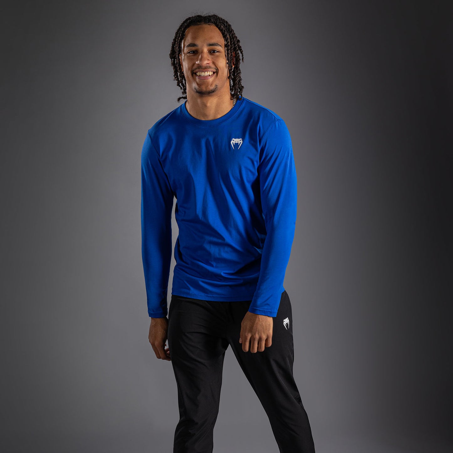 Venum Lineup Personalized Long Sleeve T-Shirt - Royal Blue/White  product-type_T-Shirts Venum