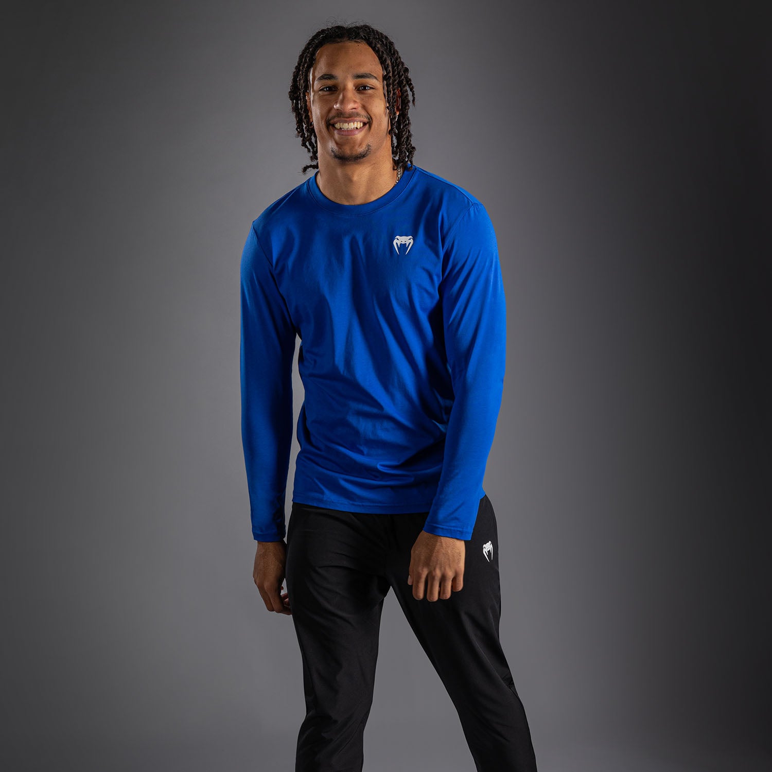 Venum Lineup Personalized Long Sleeve T-Shirt - Royal Blue/White  product-type_T-Shirts Venum