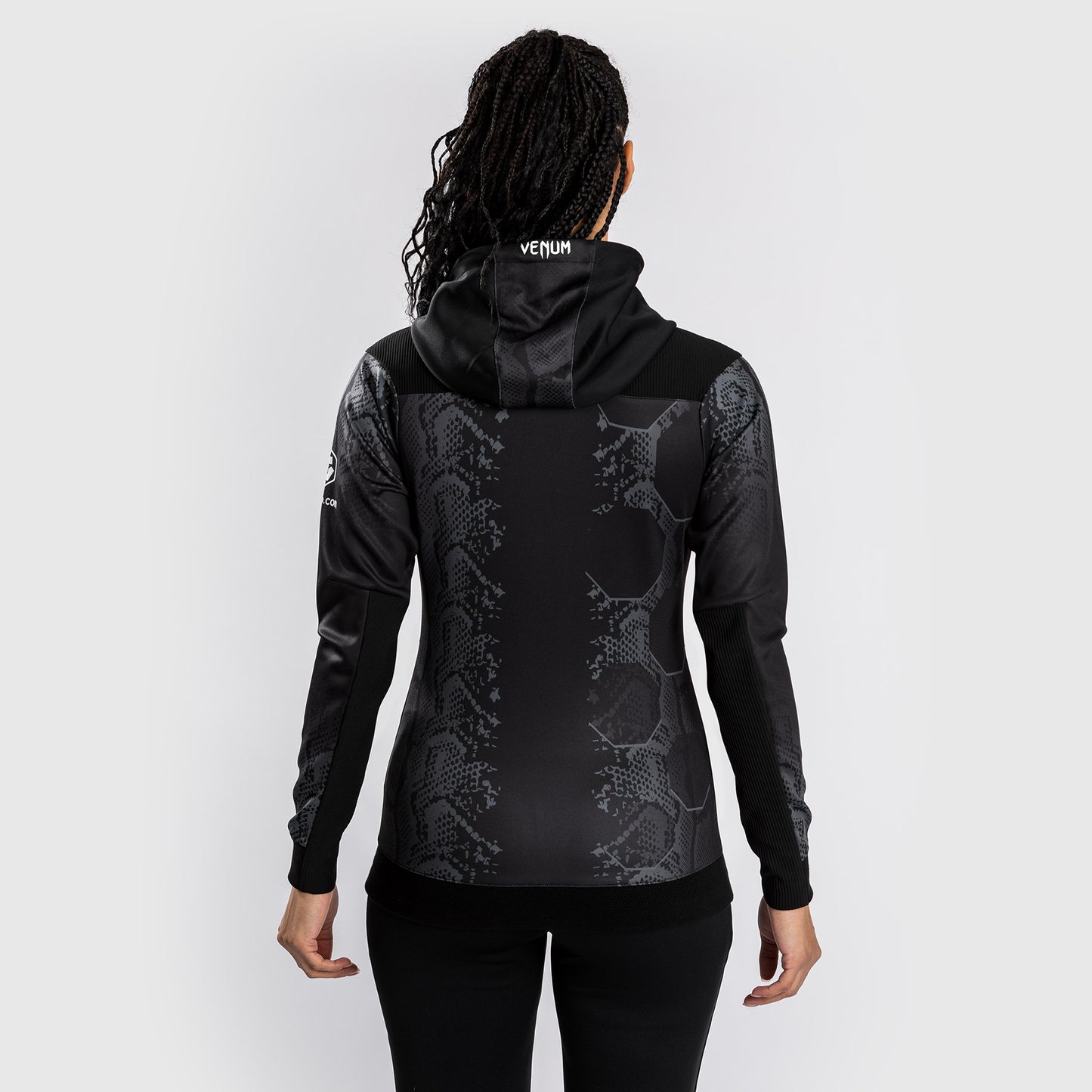 UFC Adrenaline by Venum Authentic Fight Night  Women’s Walkout Hoodie - Black
