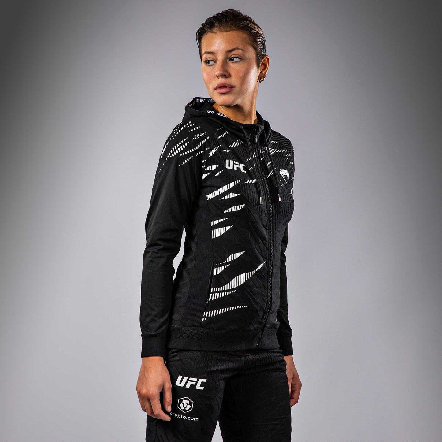 UFC Fusion by Venum Authentic Fight Night Women’s Walkout Hoodie - Black