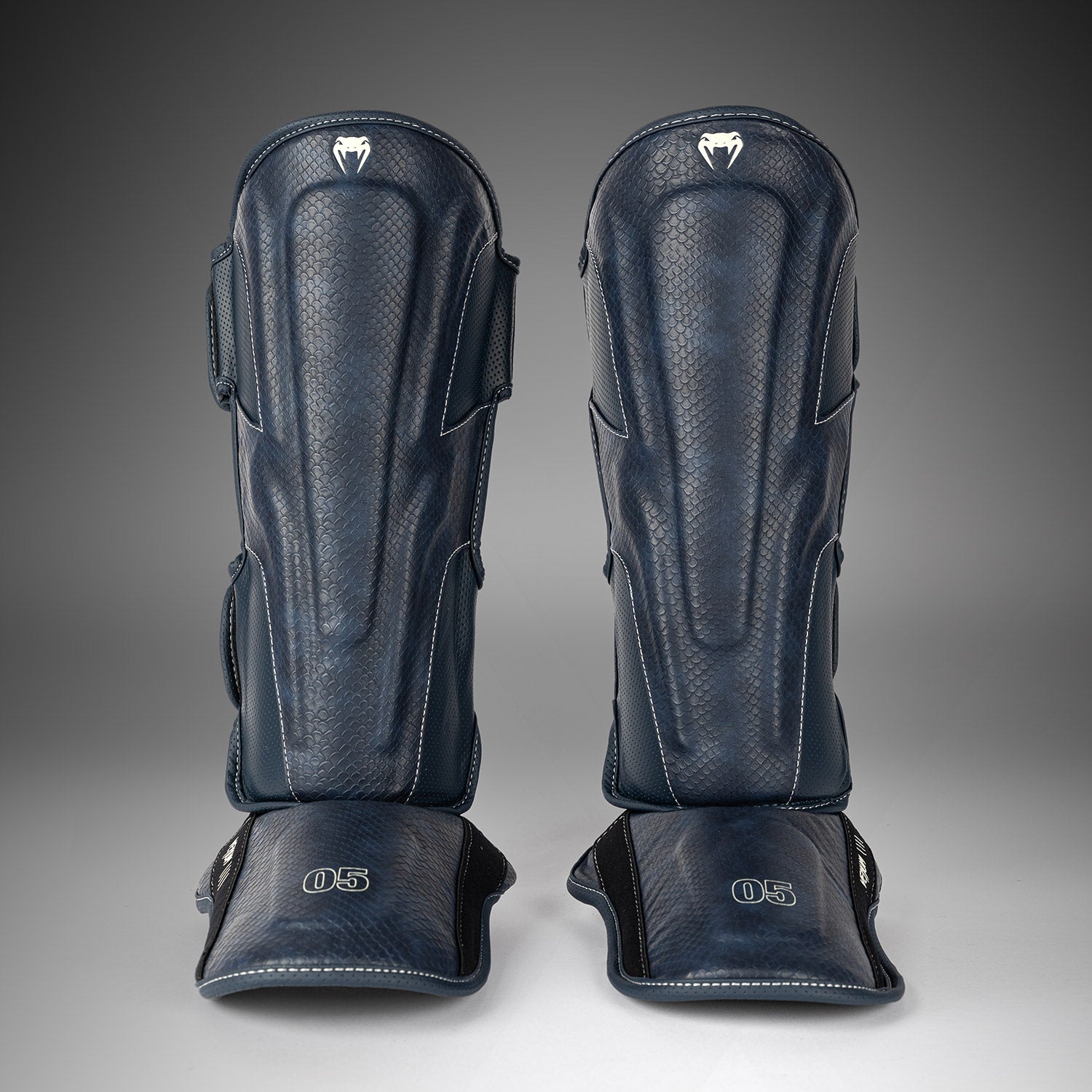 Venum Impact Evo Scales Shinguards - Midnight Blue - Venum
