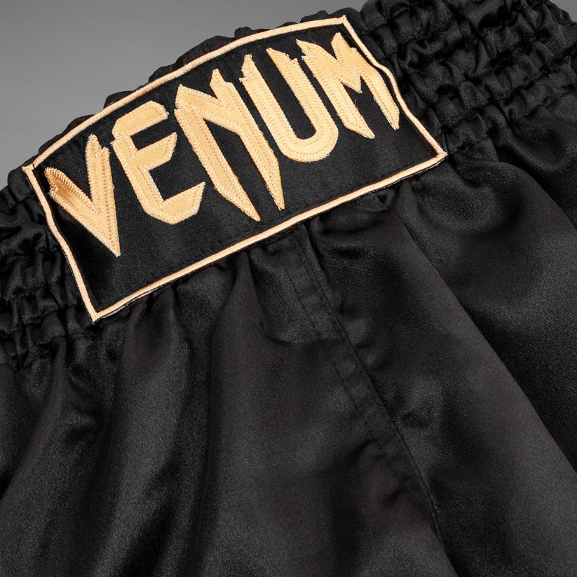 Venum Classic Muay Thai Short - Black/Gold - Venum