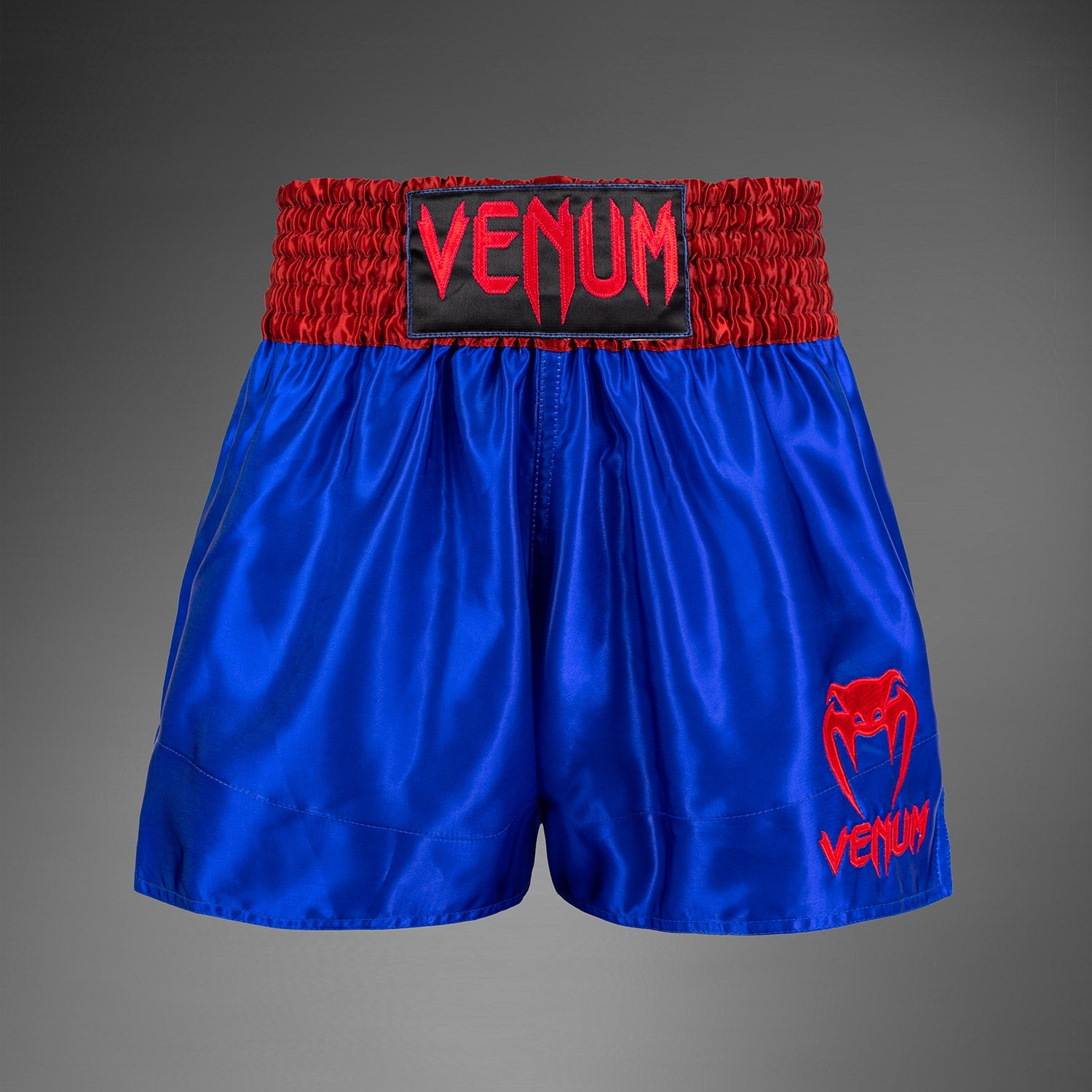 Short Vintage En Nylon Polyamide Bleu/rouge, Tailles S, M, L/XL