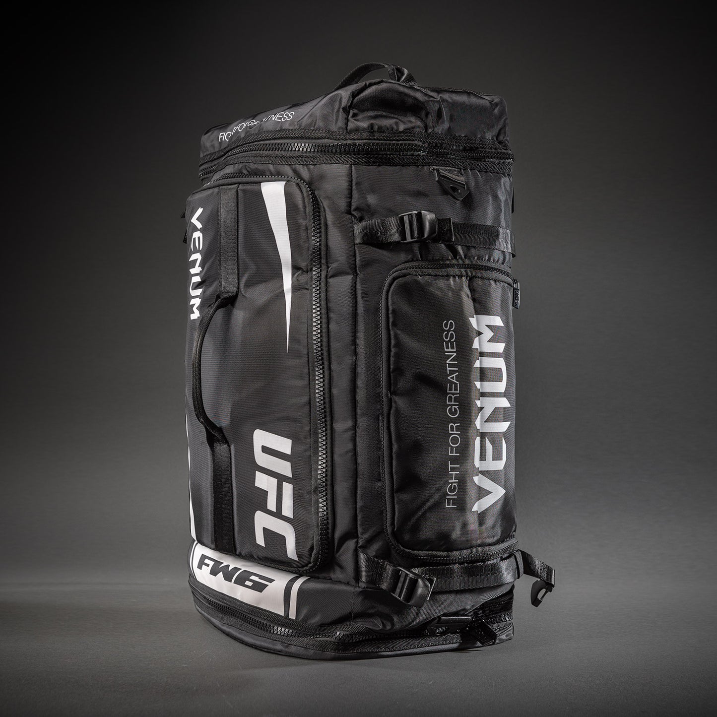 UFC Unity by Venum Authentic Fight Week Gear Bag – Black/White  product-type_Sports Bags Venum