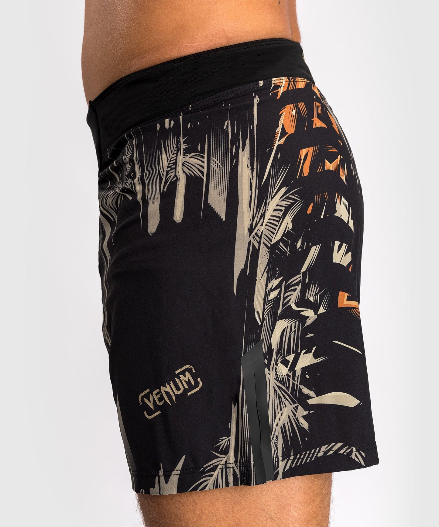 Venum Tiger Men's Fight Shorts - Black/Neon Orange