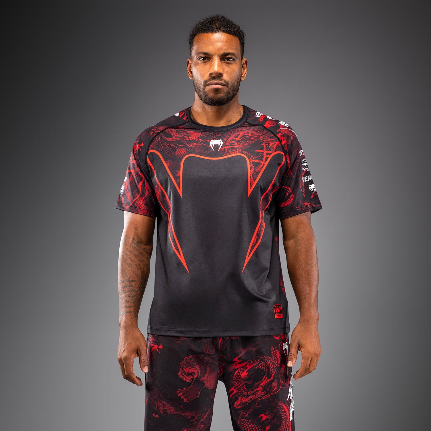 Venum 20th Anniversary Dry-Tech Shirt - Black/Red - Venum