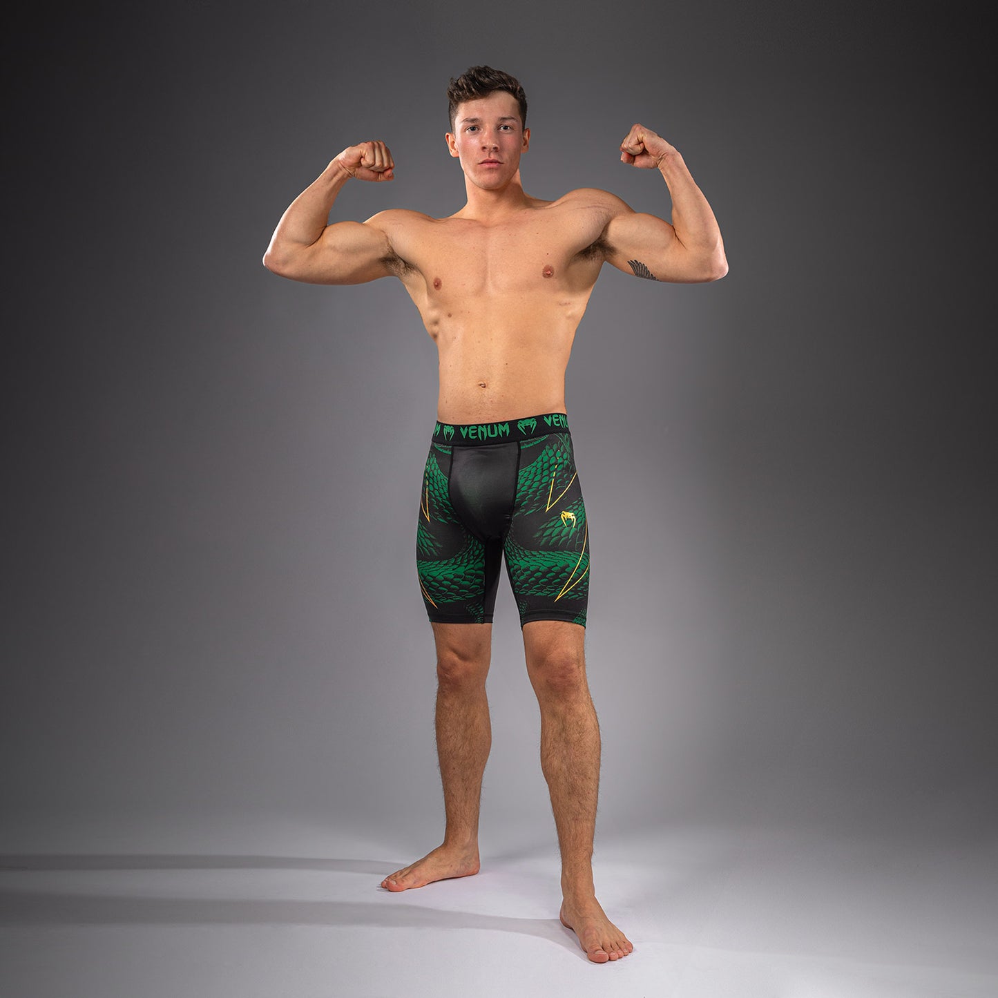 Venum Matupa Vale Tudo Shorts - Black/Green/Gold  product-type_Compression shorts Venum