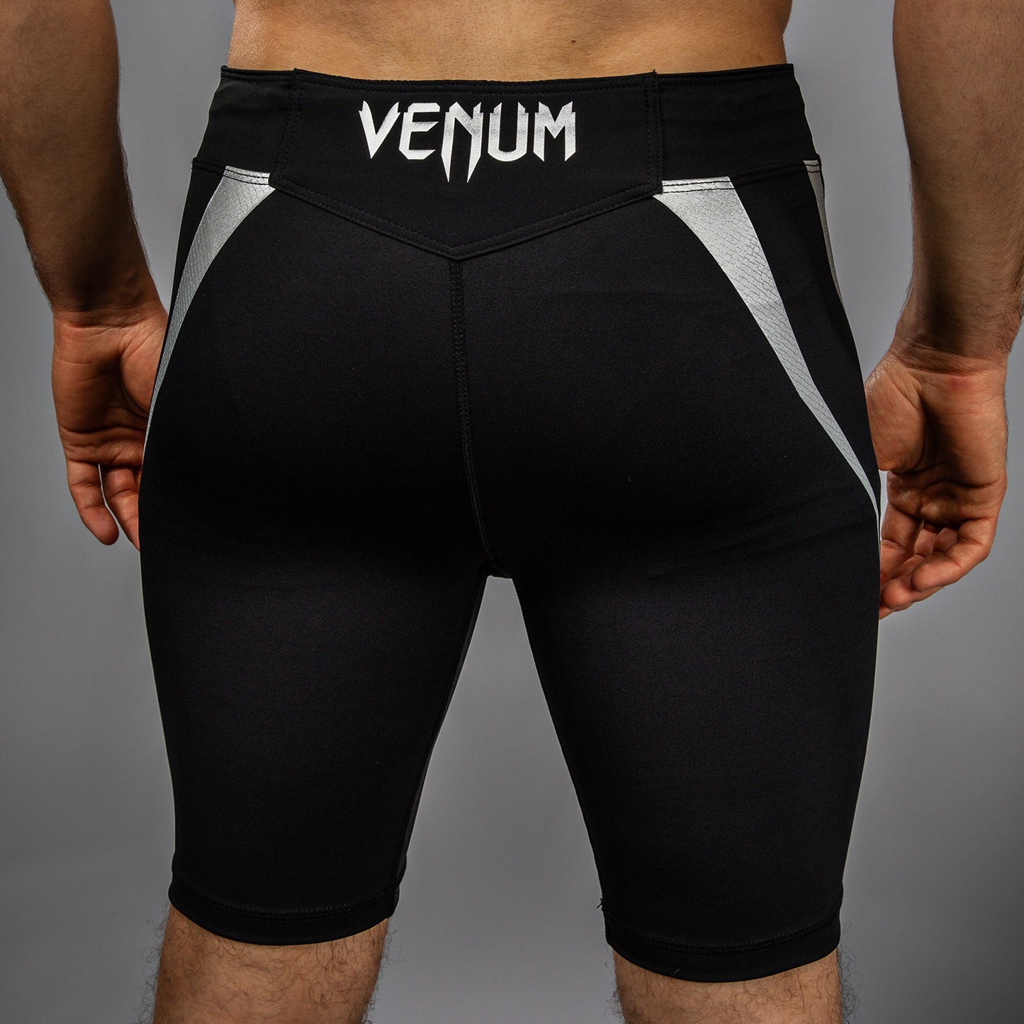 Venum x WOW FC Men’s Vale Tudo Shorts - Black/ Silver Grey