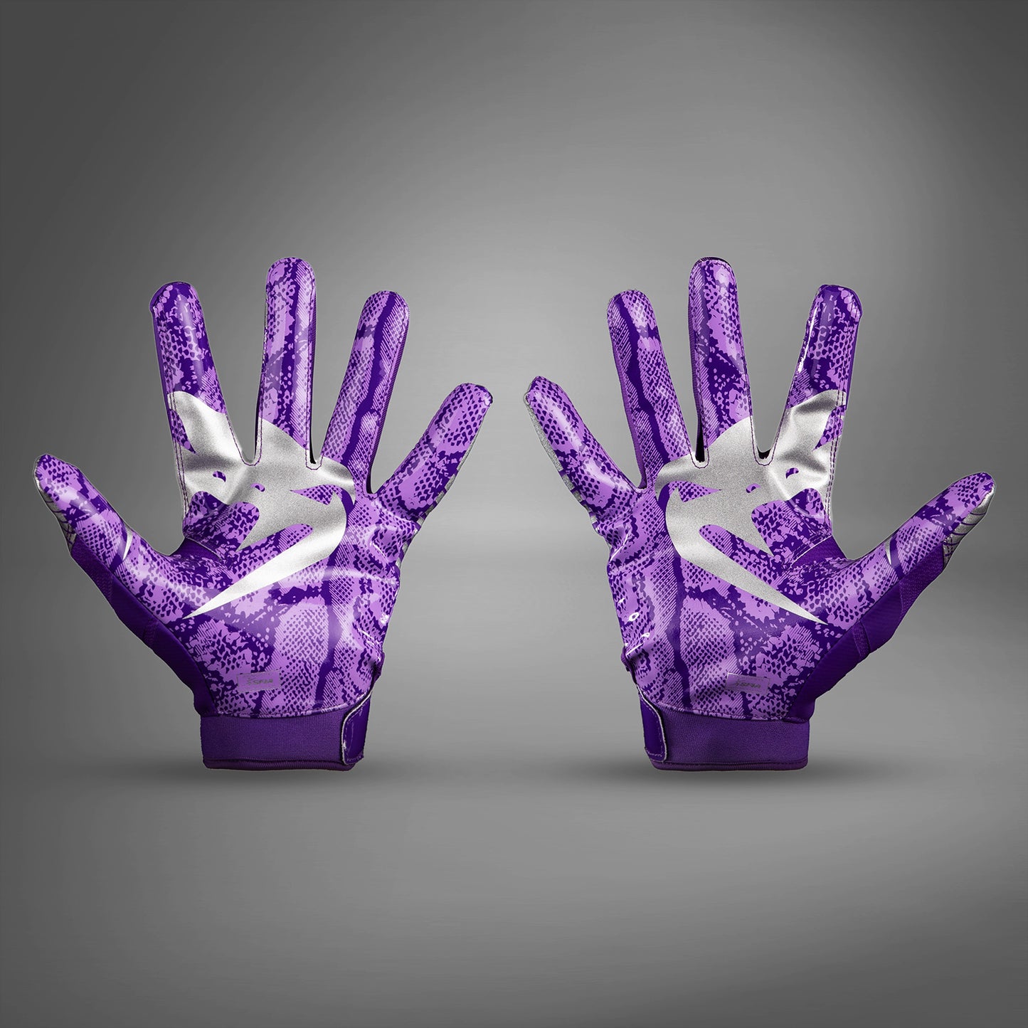 Venum Elite Personalized Football Gloves - Purple/Silver