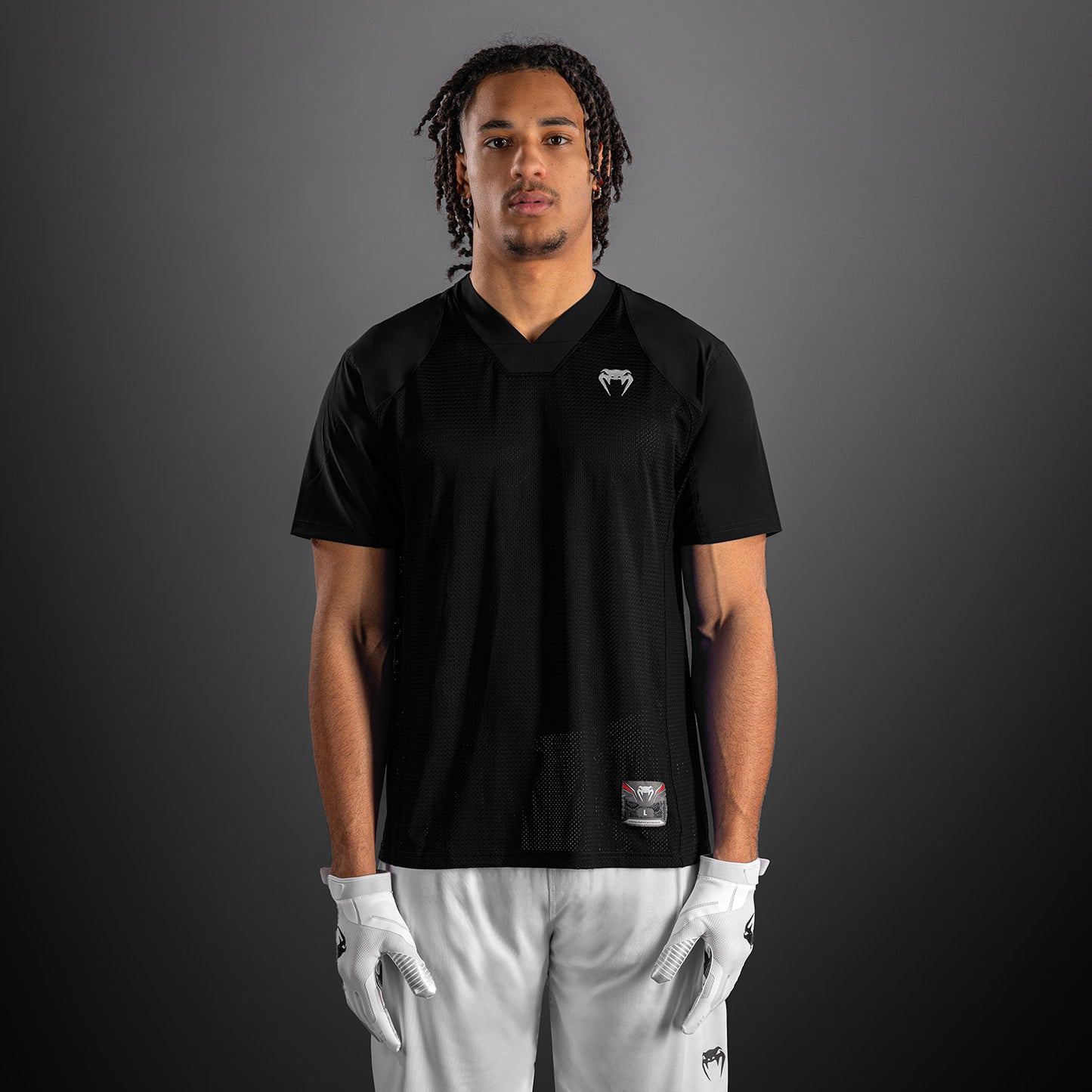 Venum Elite Personalized Football Short Sleeve Jersey - Black