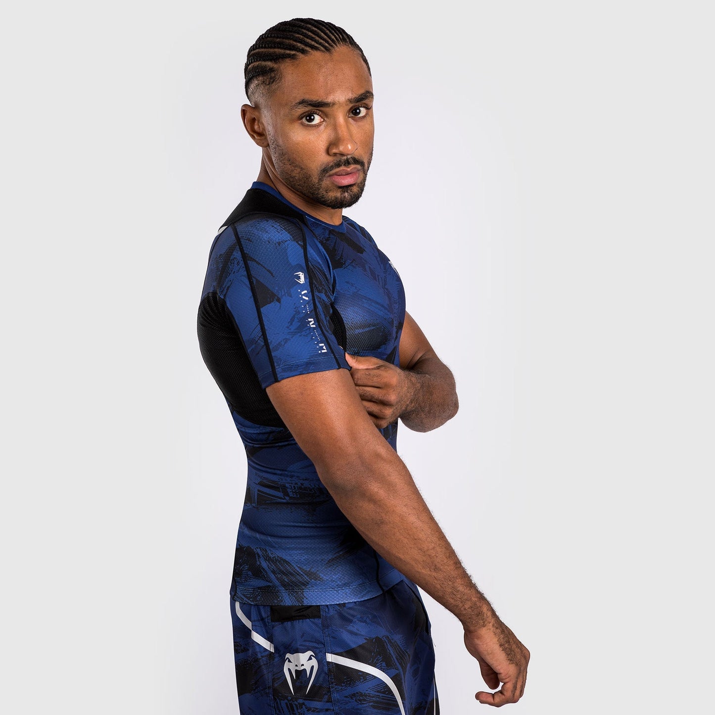 Venum Electron 3.0  Short Sleeve Rashguard - Navy