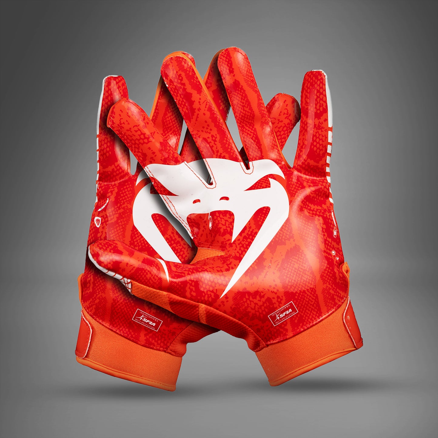 Venum Elite Personalized Football Gloves - Orange/White