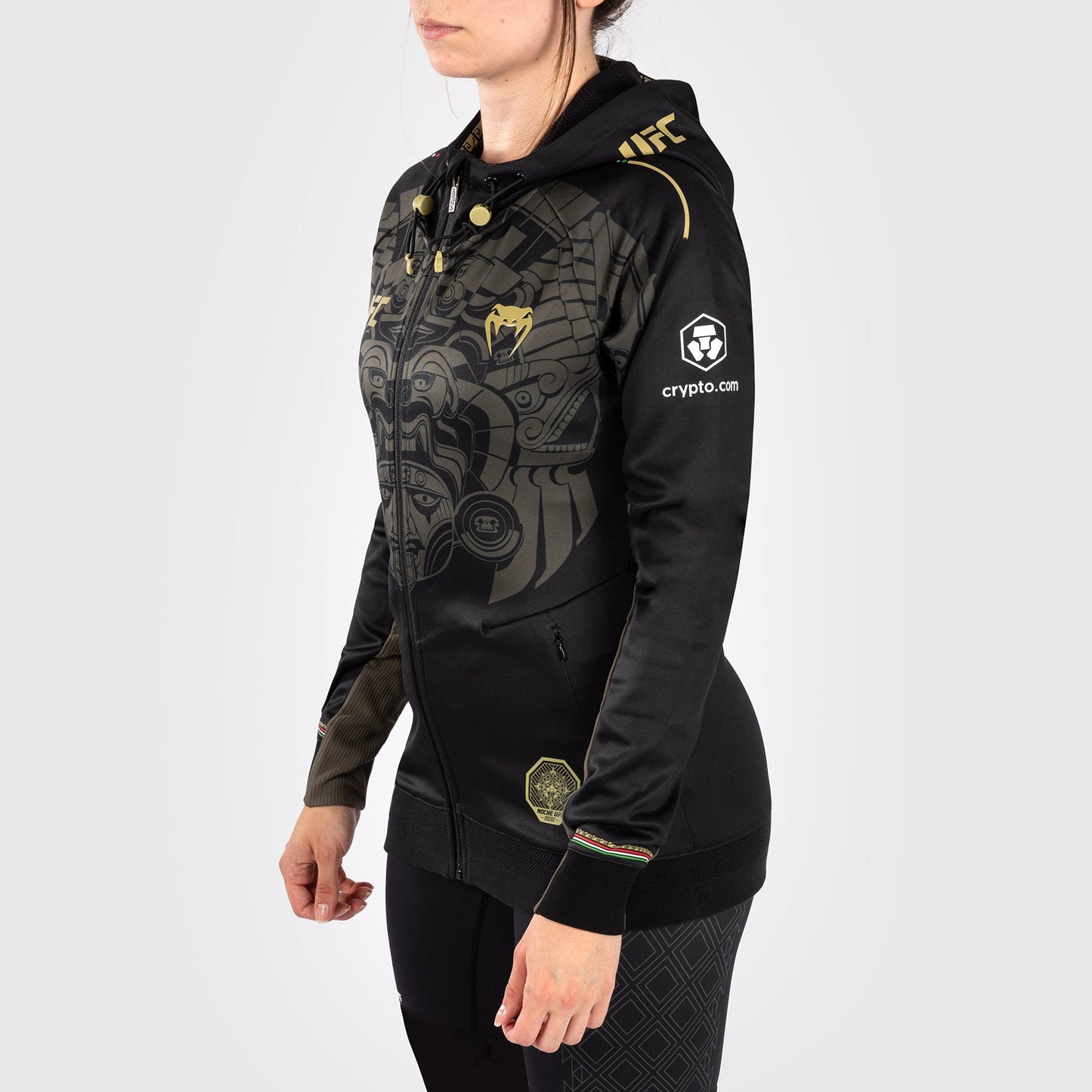 Noche UFC By Venum Authentic Fight Night Women’s Walkout Hoodie - Black