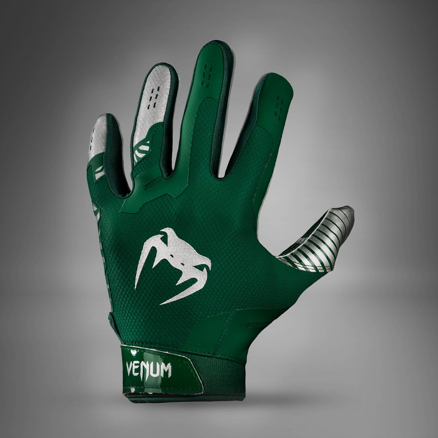 Venum Elite Personalized Football Gloves - Forest Green/Silver