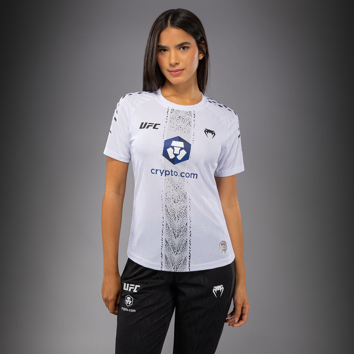 Women's UFC Zenith by Venum White Authentic Fight Night Walkout Jersey Personalized -Makhachev  product-type_T-Shirts Venum