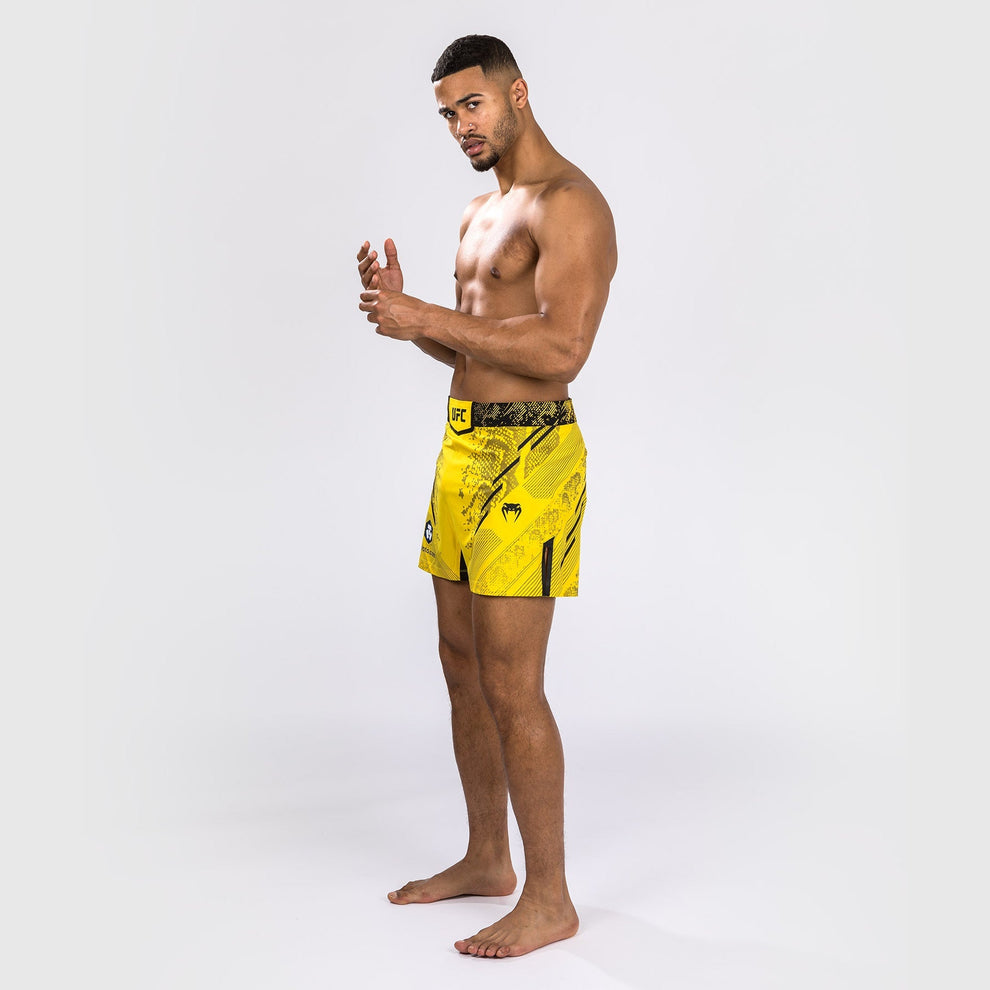 UFC Adrenaline by Venum Personalized Authentic Fight Night Men's Fight Short - Short Fit - Yellow