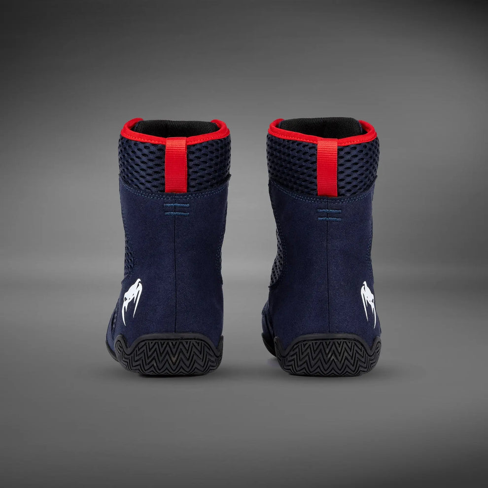 Venum Contender Boxing Shoes - Navy Blue/Red display picture 3