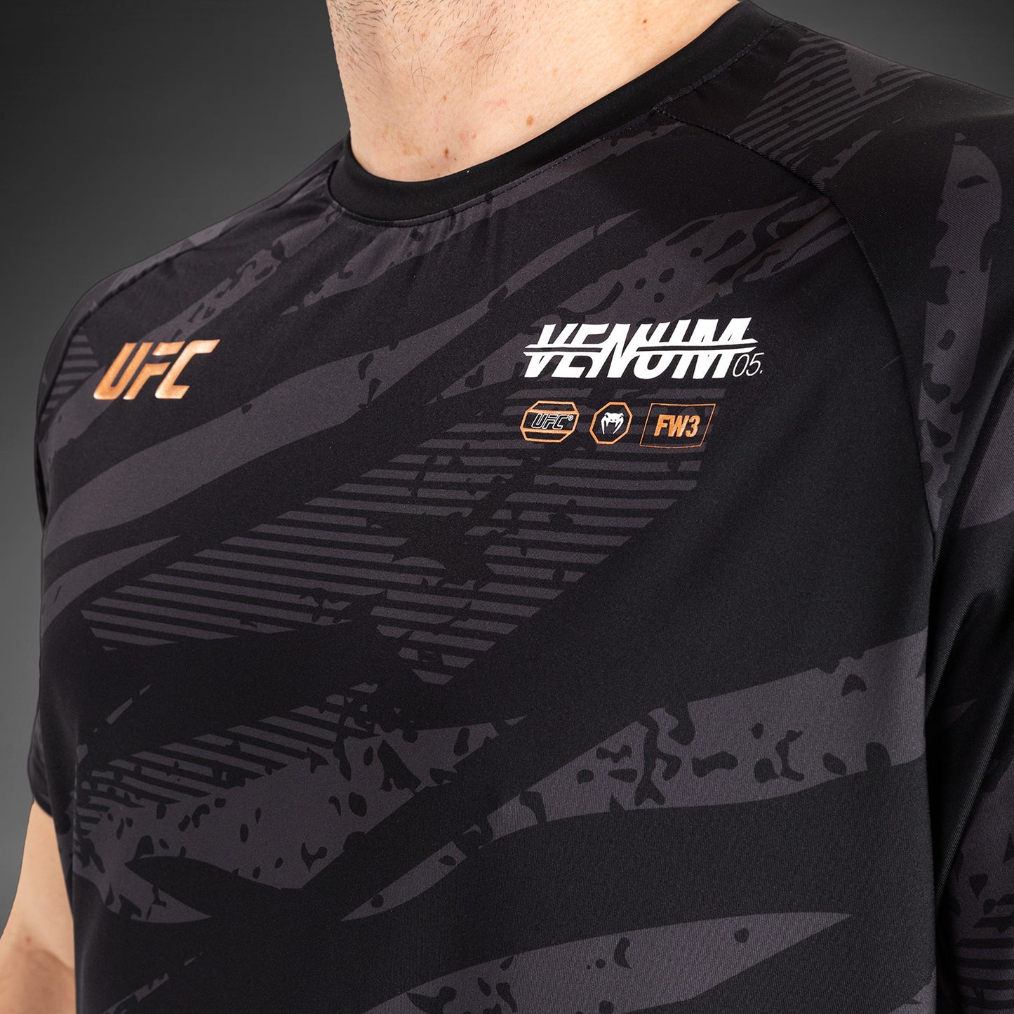 UFC Adrenaline by Venum Men's Fight Week Dry-Tech T-shirt - Urban Camo