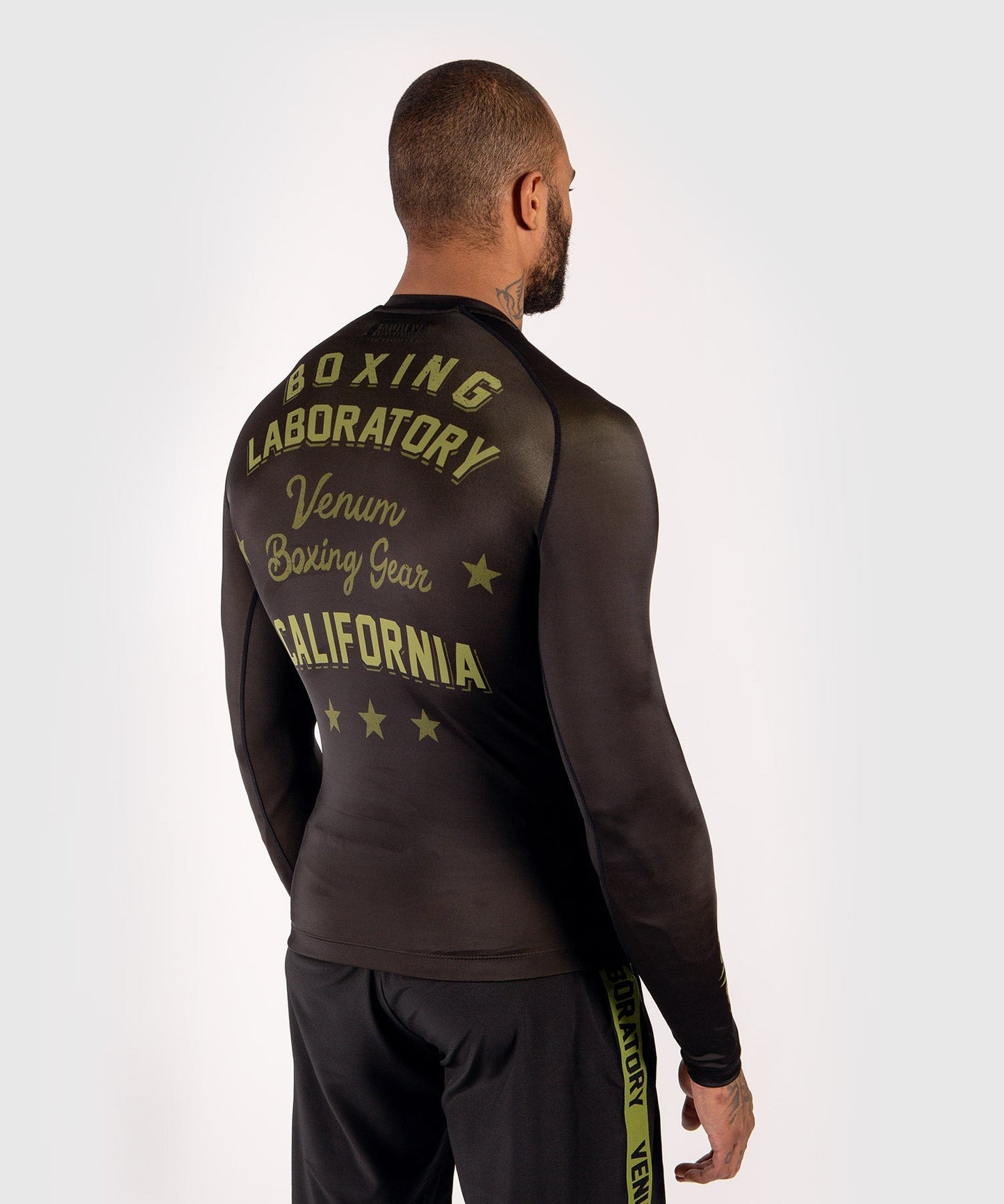 Venum Boxing Lab Rashguard - Long sleeves - Black/Green