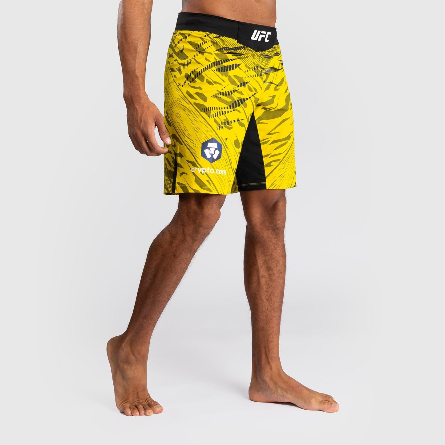 UFC Fusion by Venum Personalized Authentic Fight Night Men's Fight Short - Long Fit - Yellow