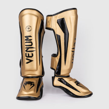 Venum Elite Standup Shin guards - Gold/Black