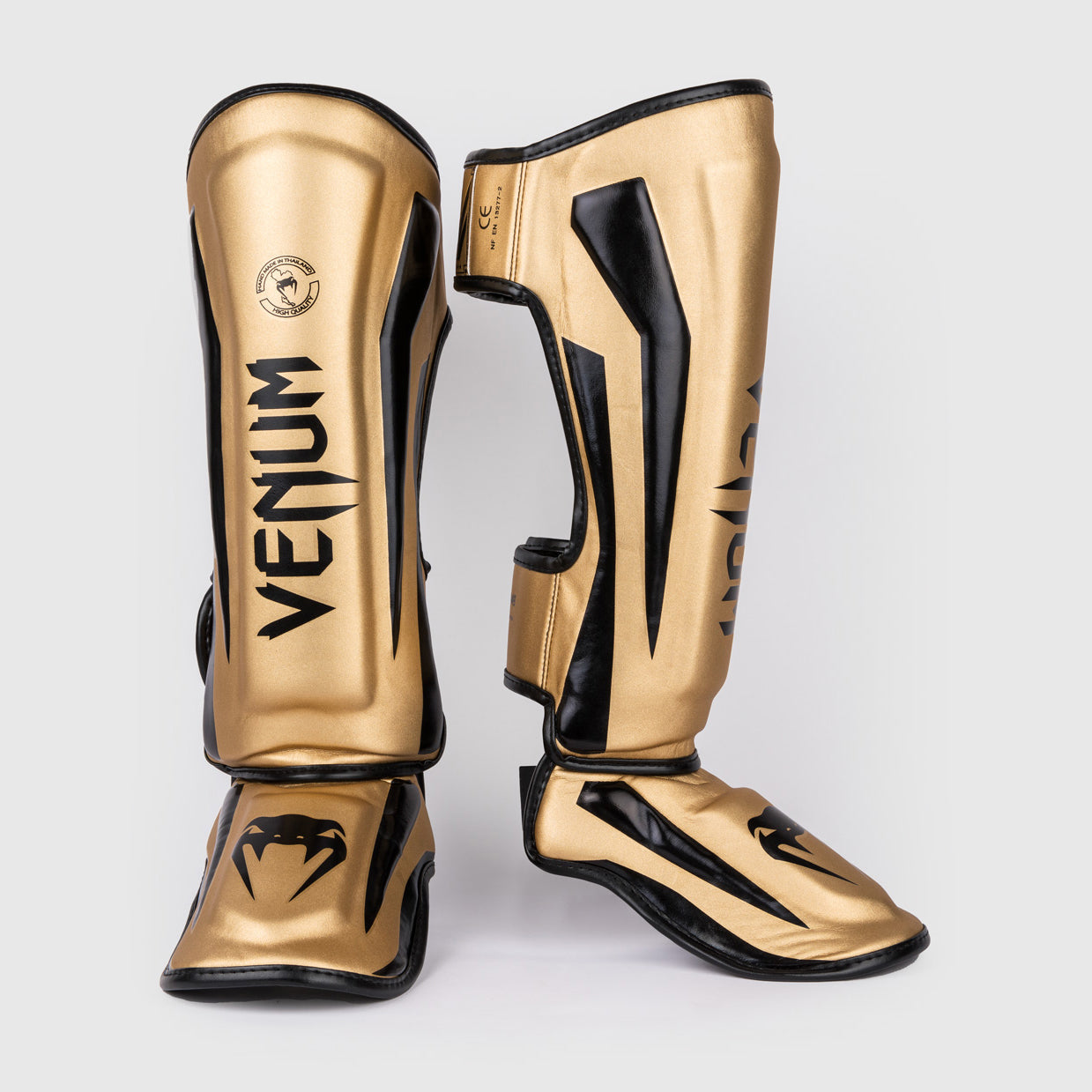 Venum Elite Standup Shin guards - Gold/Black