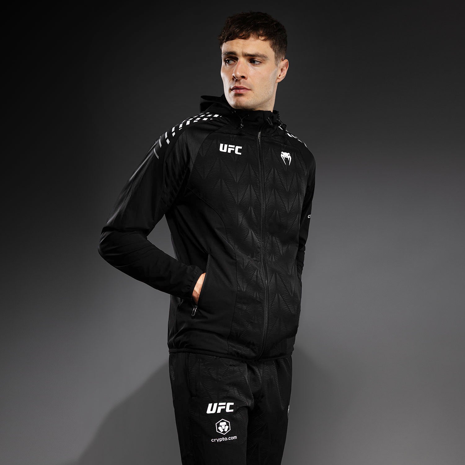 ufc パフォーマンスウェア　L Men's UFC Zenith by Venum Black Authentic Fight Night Walkout