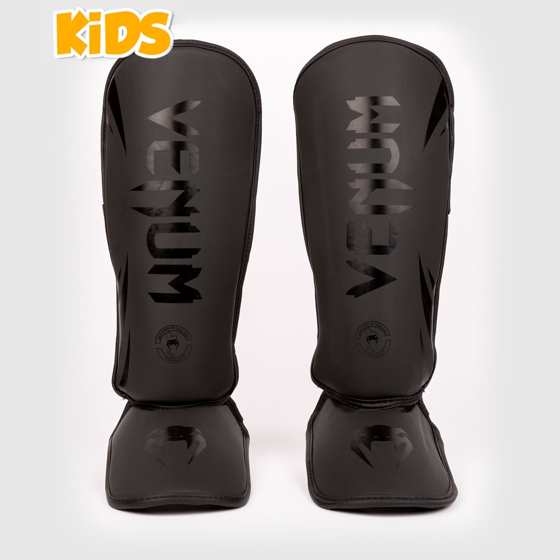 Venum Challenger Kids Shin Guards - Black/Black - Venum