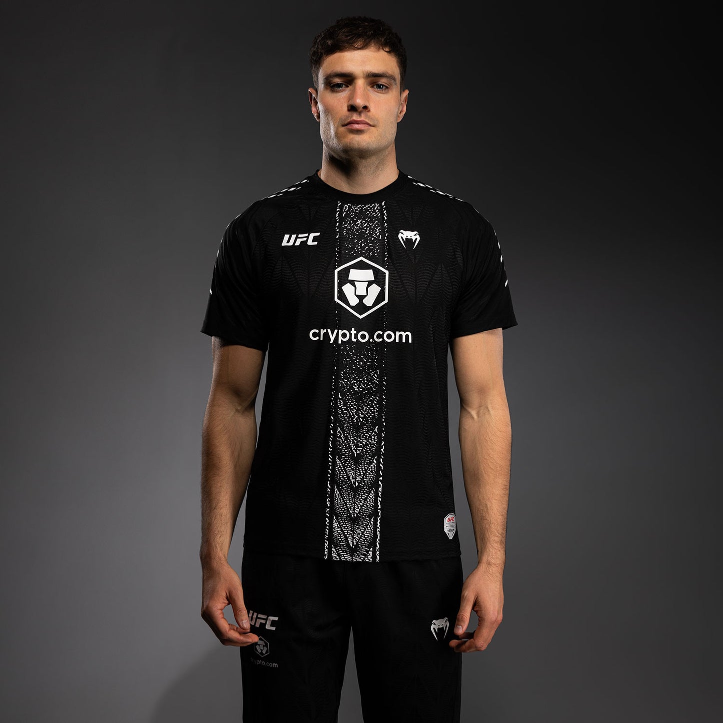 Men's UFC Zenith by Venum Black Authentic Fight Night Walkout Jersey Personalized