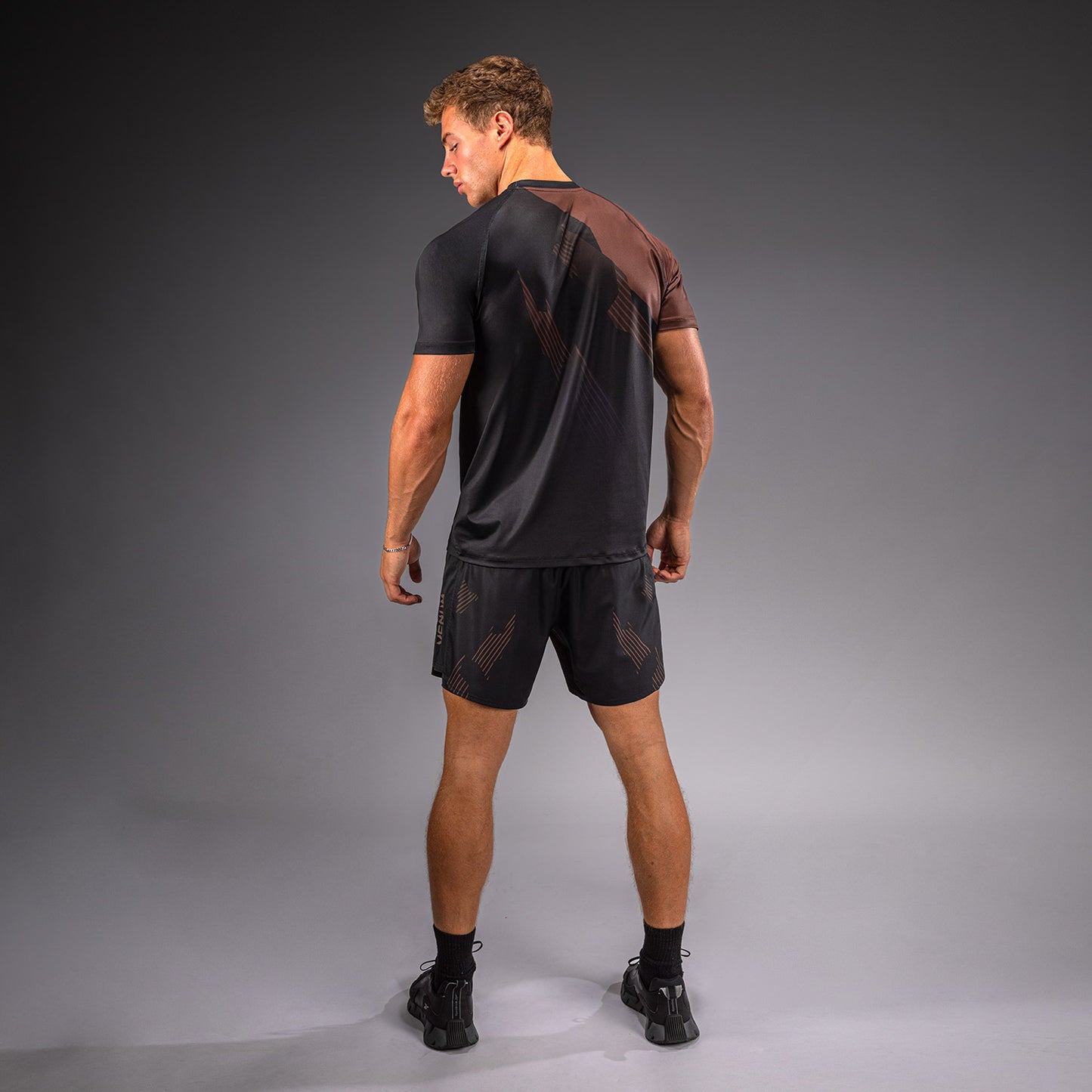 Venum No-Gi 6.0 Dry Tech T-Shirt - Black/Brown  product-type_Dry Tech T-Shirts Venum