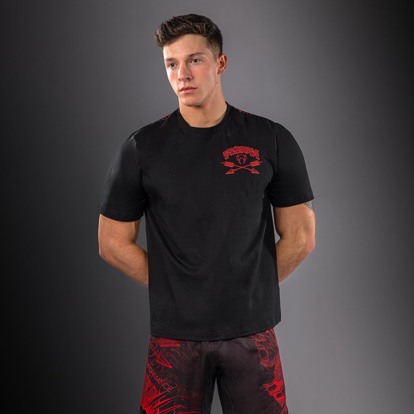Venum Wolf Atak T-Shirt - Black/Red