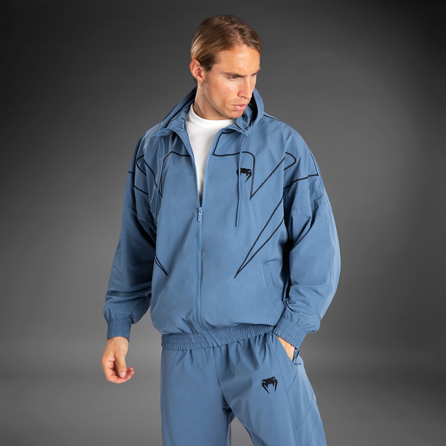 Venum Attack 90 Tracksuit Jacket - Blue/Black - Venum
