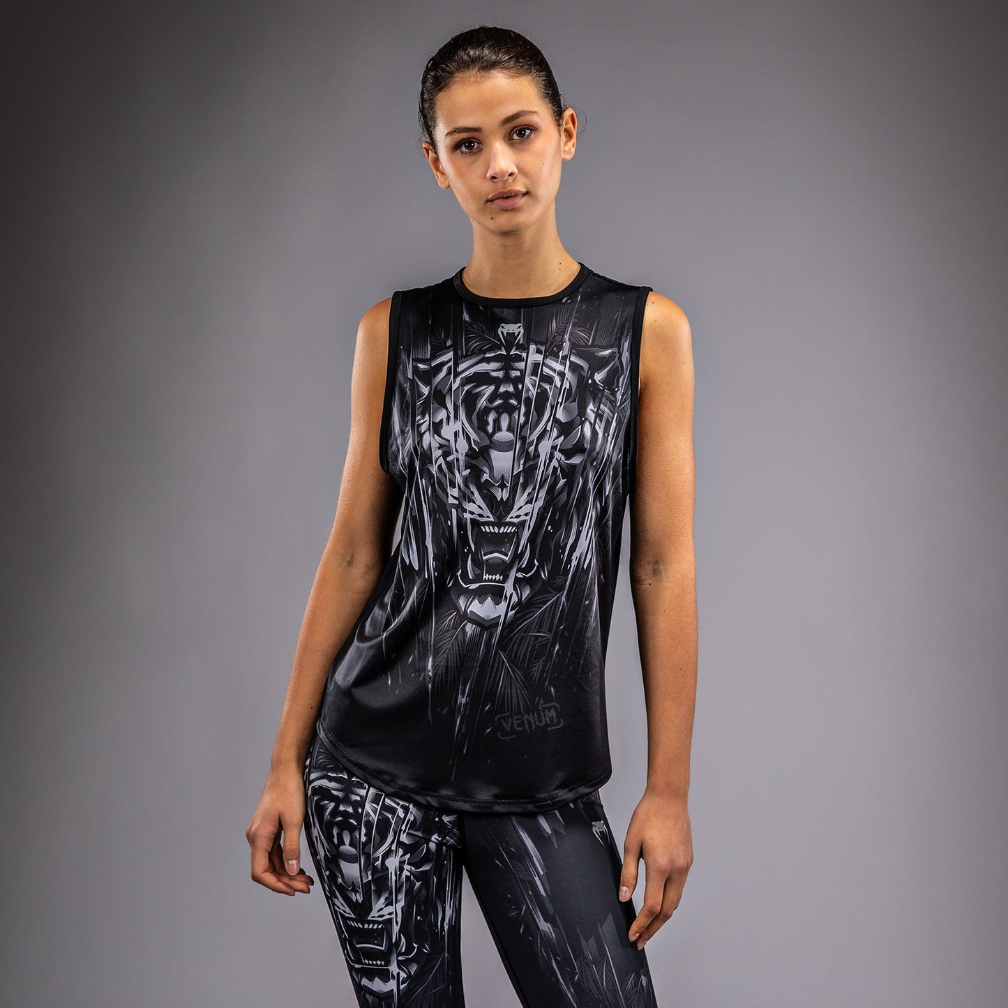Venum Tiger Women's Tank Top - Black/Silver