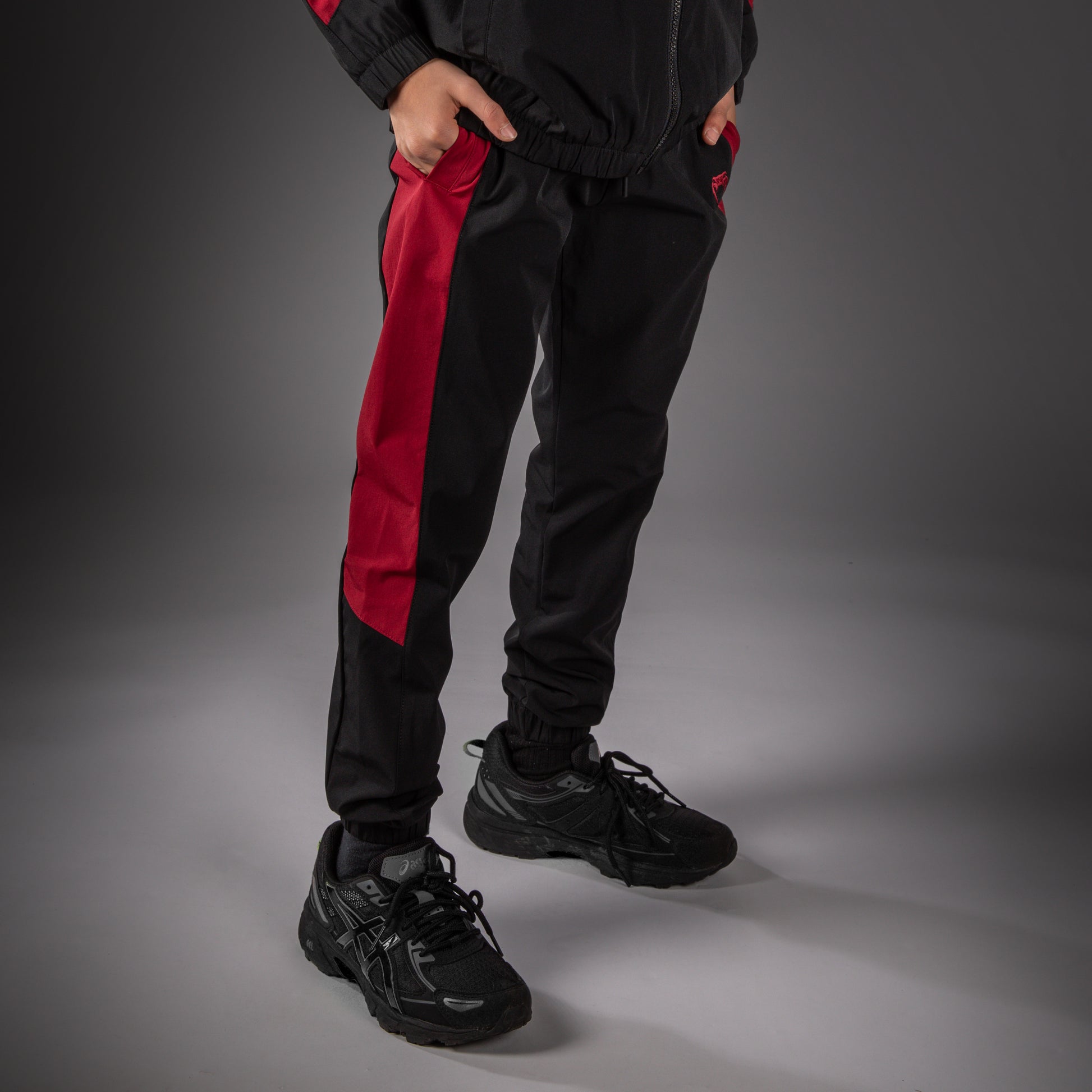 Venum Vectra Kids Joggers - Black/Red  product-type_Jogging Pants Venum