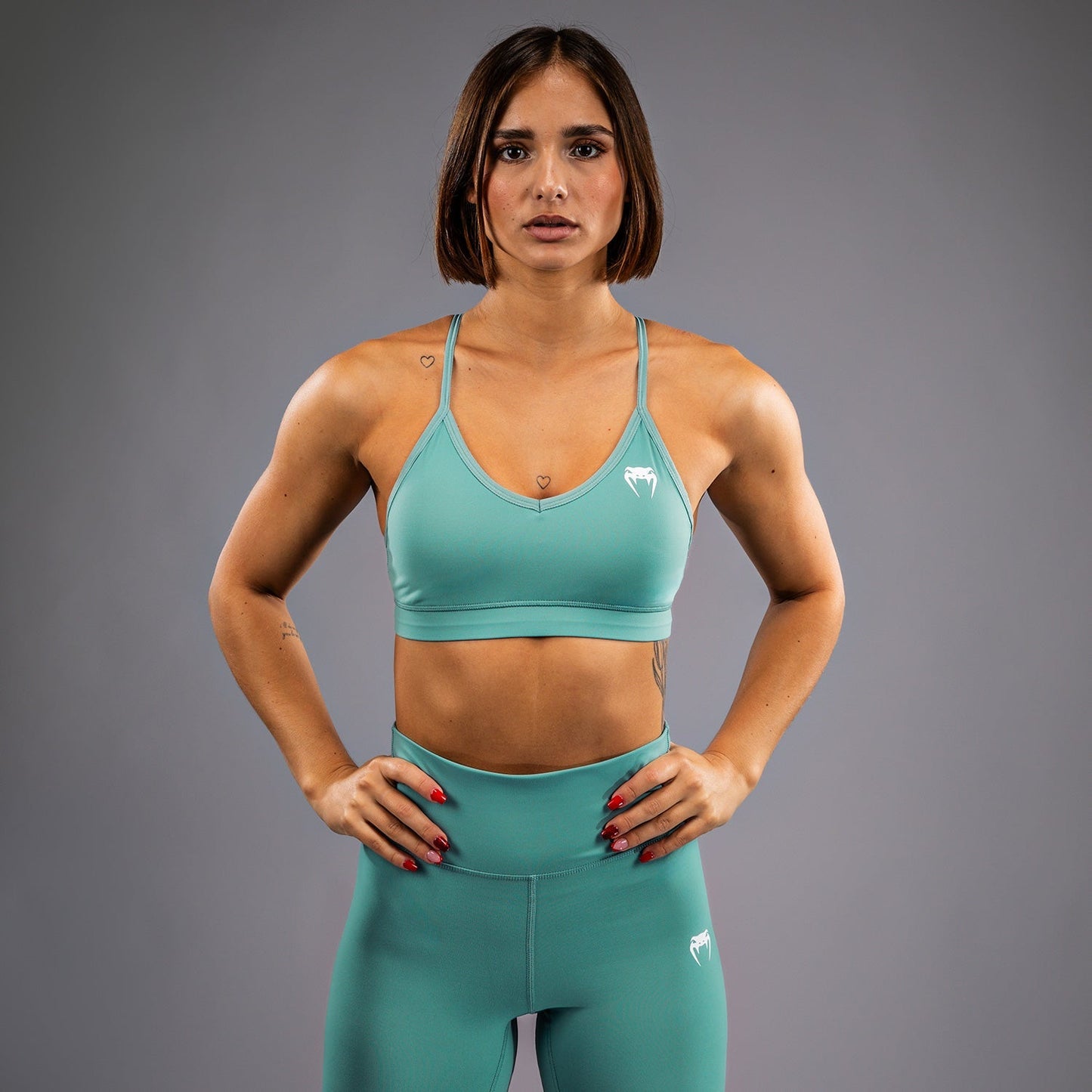 Venum Essential Women's Low Impact Sports Bra - Aqua Green