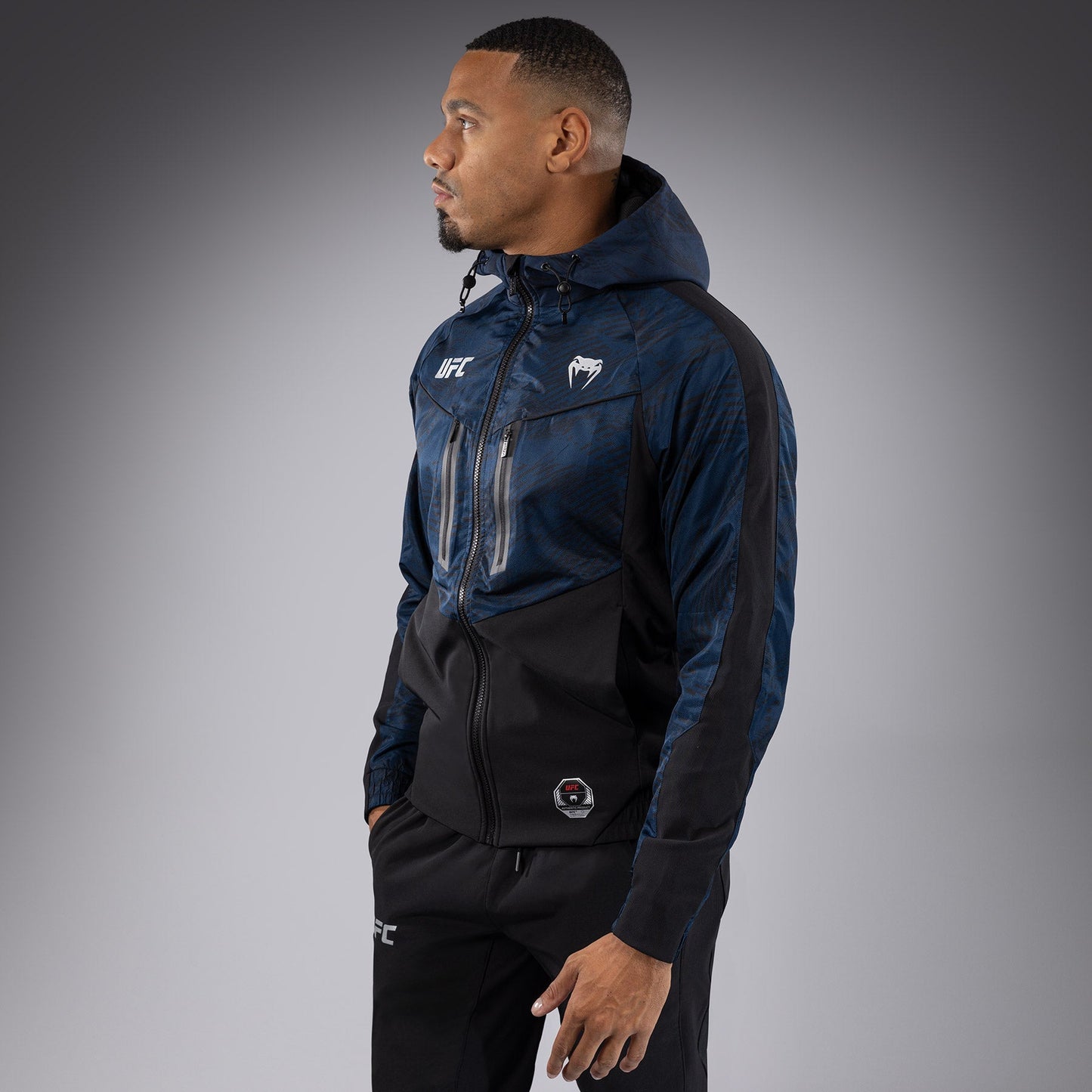 UFC Fusion by Venum Fight Week Men’s Zip Hoodie - Oceanic Blue