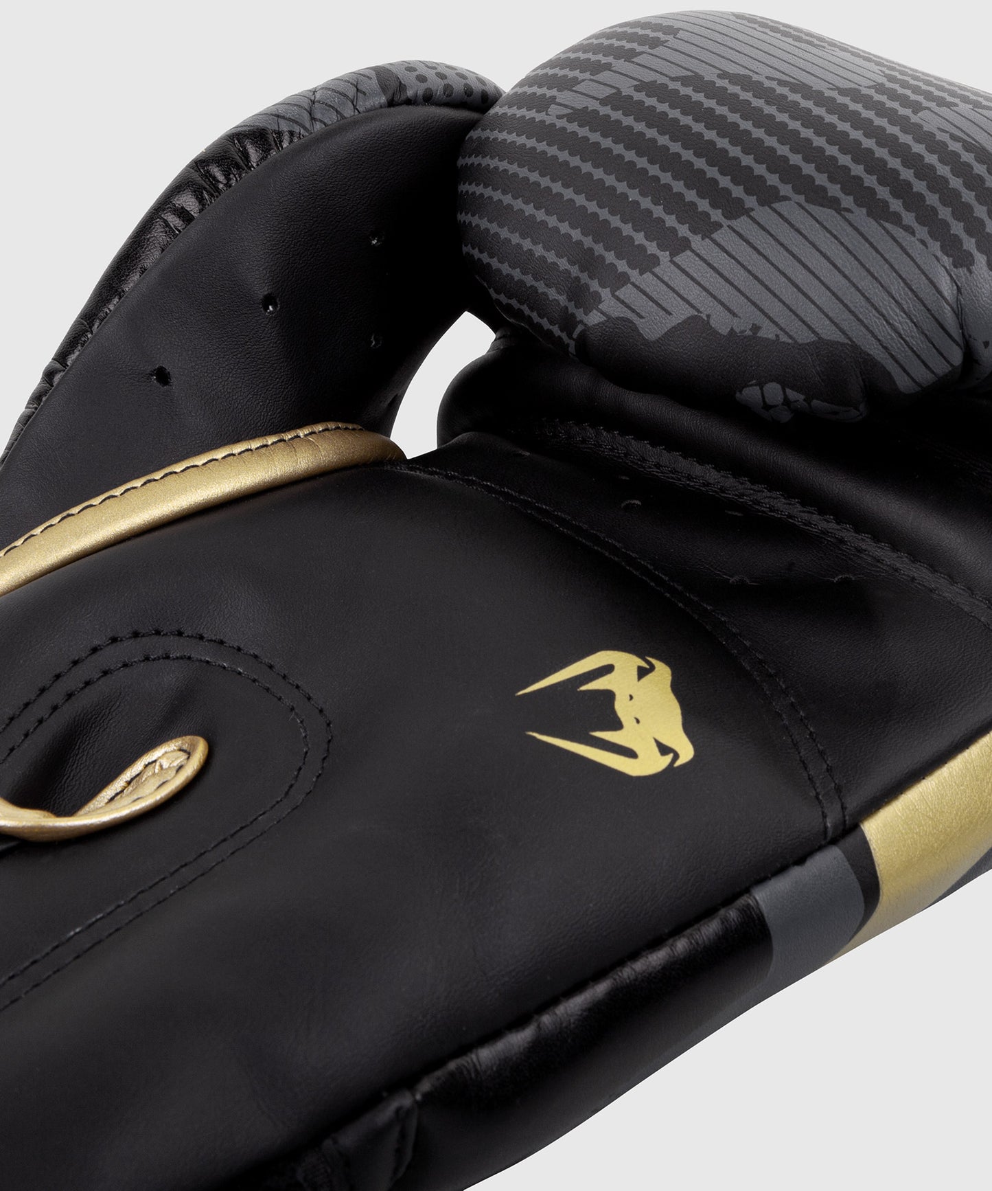 Venum Elite Boxing Gloves - Camo/Gold