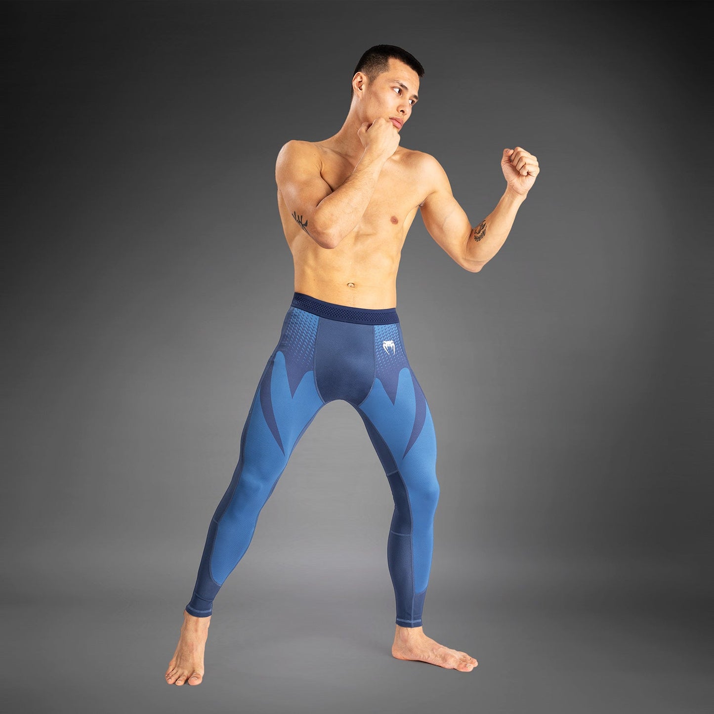 Venum Attack Men's Spats - Navy Blue