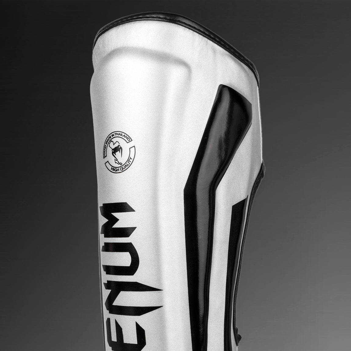 Venum Elite Standup Shinguards - Silver/Black - Venum
