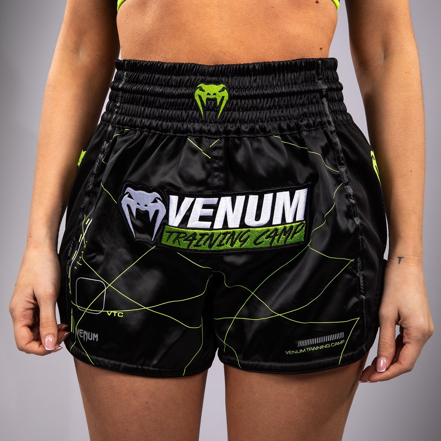 ボクシング Venum Training Camp 4.0 Venum Training Camp 4.0 Sparring Gloves - Black/Neo Green