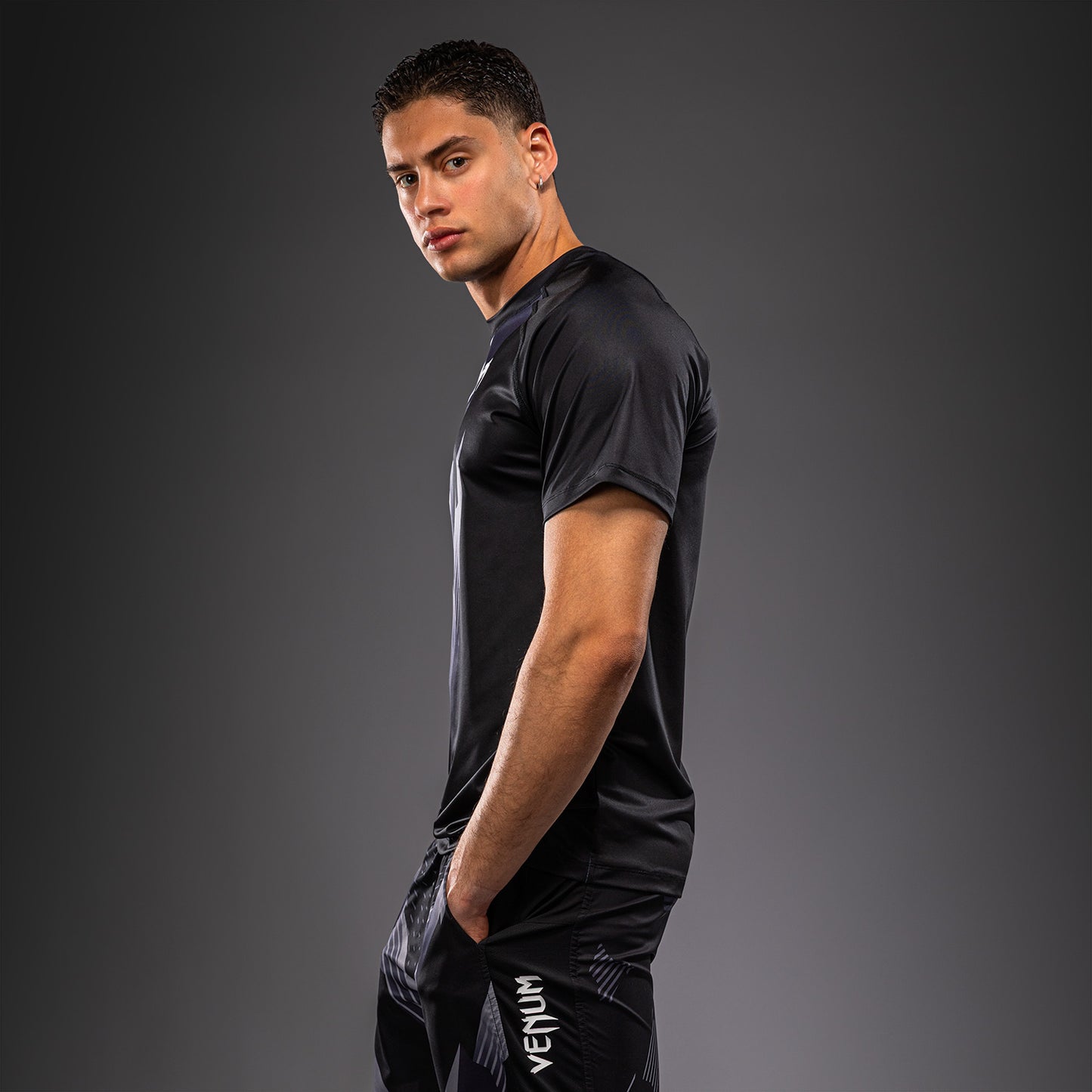 Venum No-Gi 6.0 Dry Tech T-Shirt - Black/White  product-type_Dry Tech T-Shirts Venum