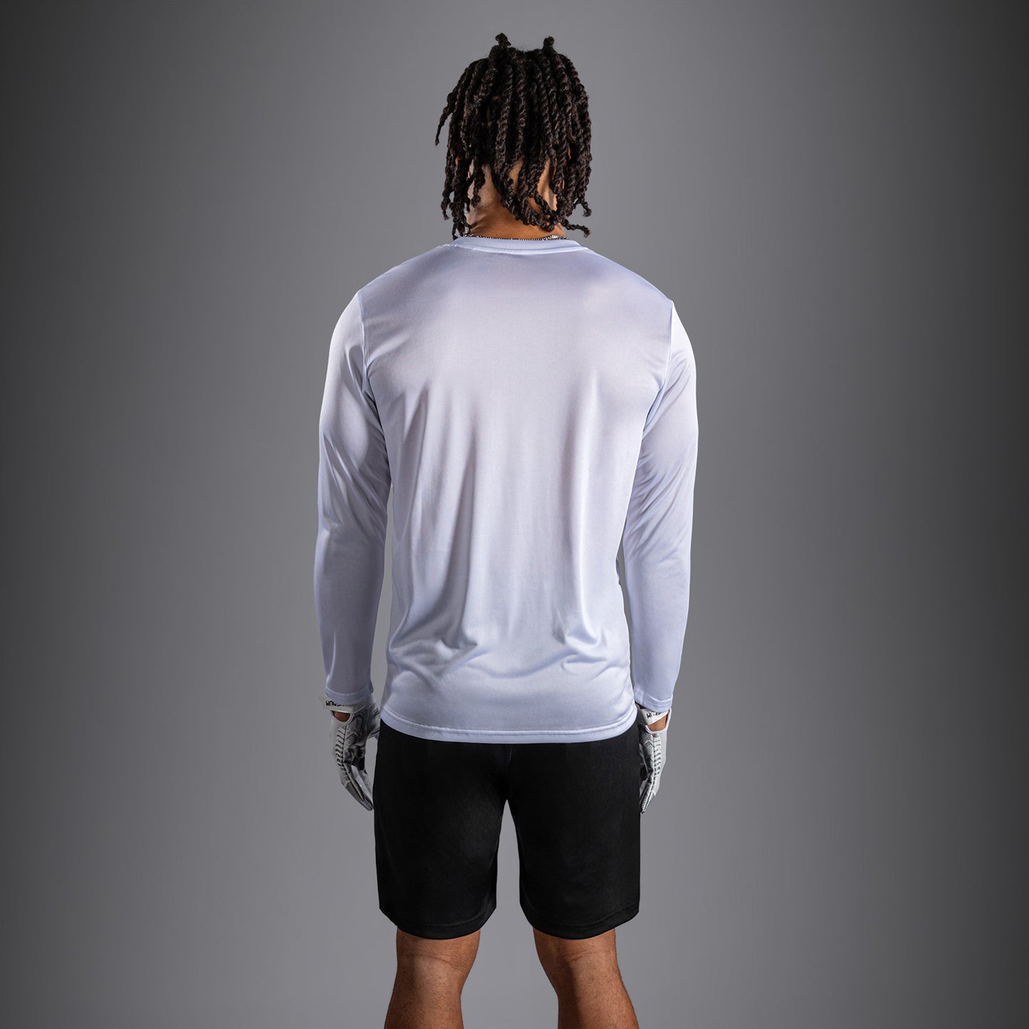 Venum Lineup Performance Long Sleeve T-Shirt - White/Black  product-type_Dry Tech T-Shirts Venum