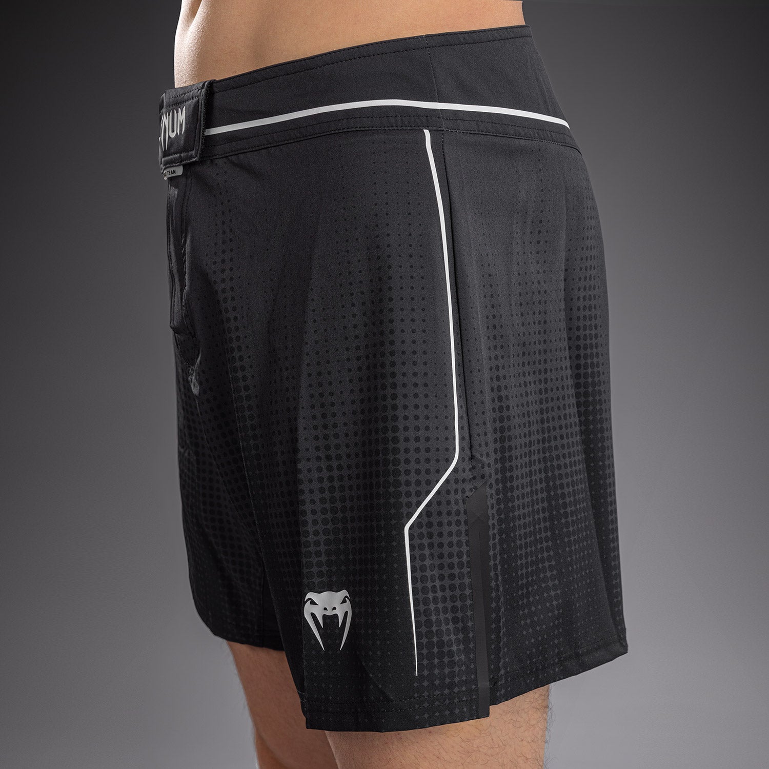 Venum Stealth Fightshorts - Black/White - Venum product-type_MMA