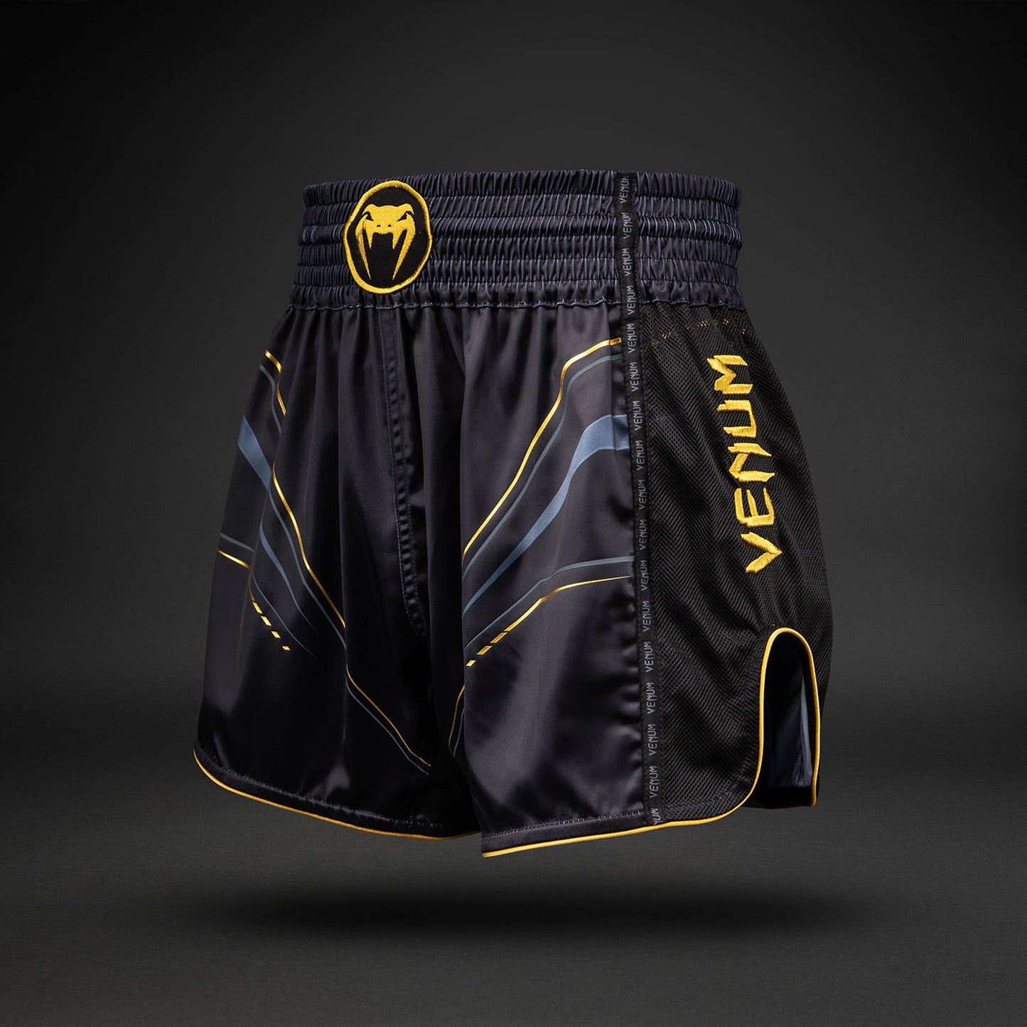Venum Streamline Muay Thai Shorts - Black/Gold