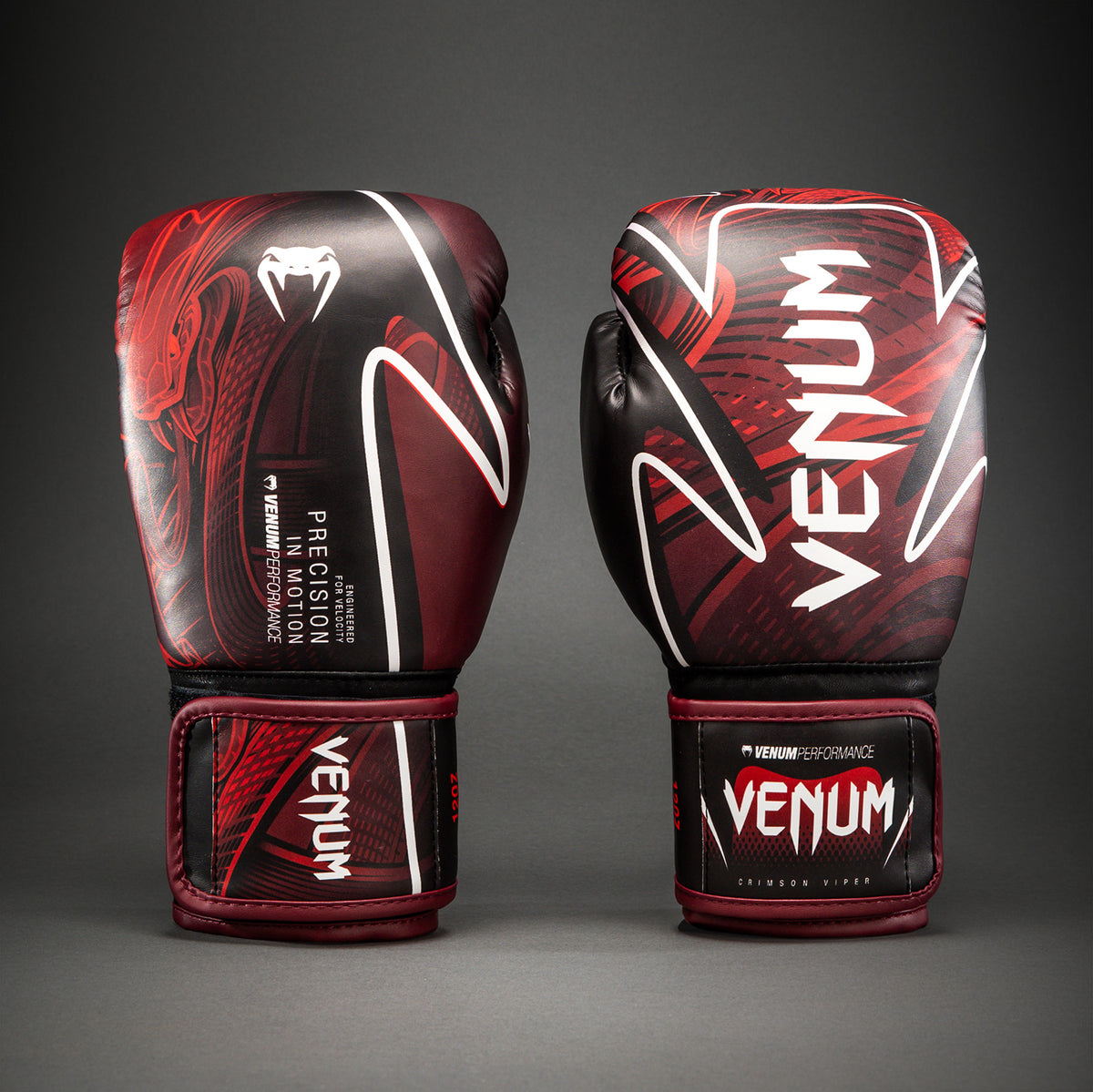Venum Impact Crimson Viper 2.0 Boxing Gloves - Black/Red