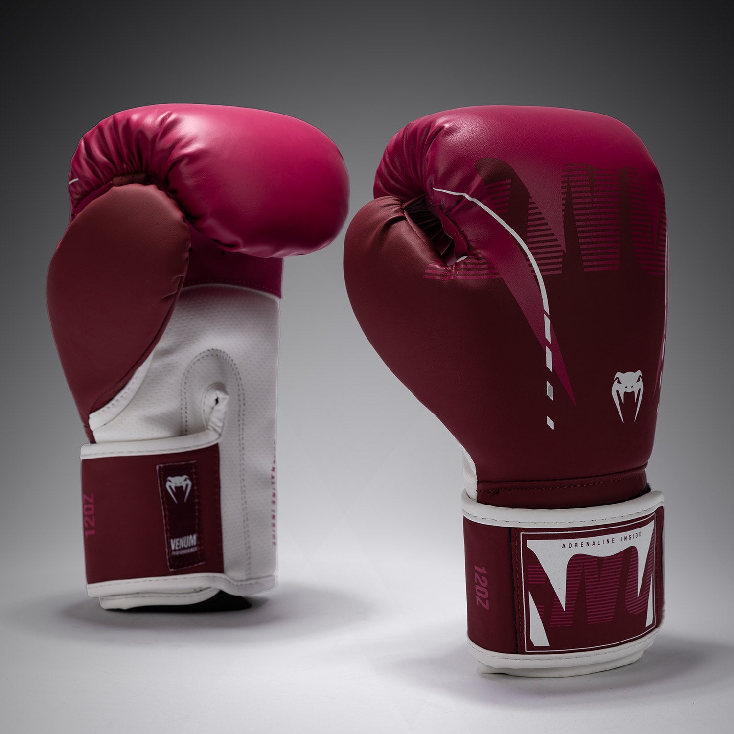 Venum Adrenaline Boxing Gloves – Burgundy/Pink - Venum