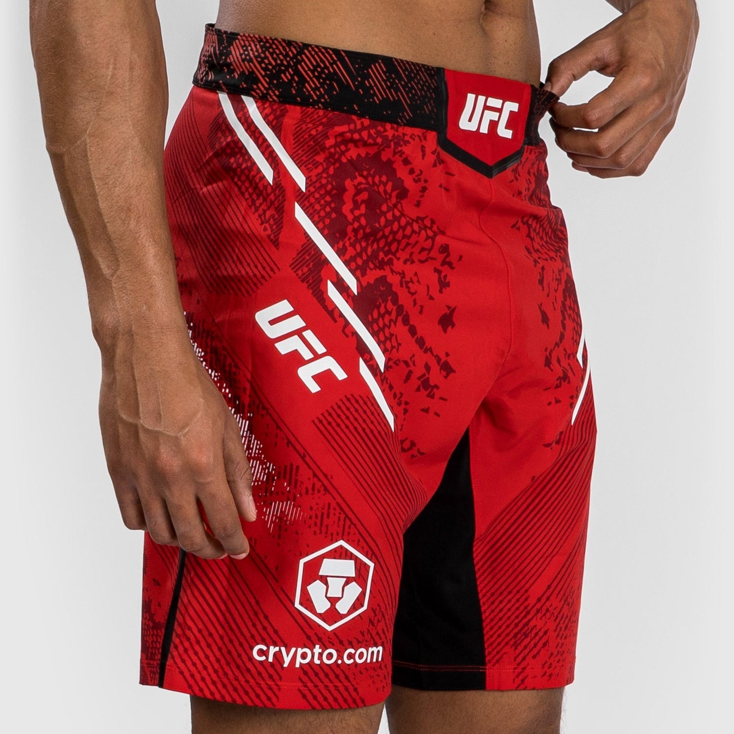 UFC Adrenaline by Venum Personalized Authentic Fight Night Men's Fight Short - Long Fit - Red