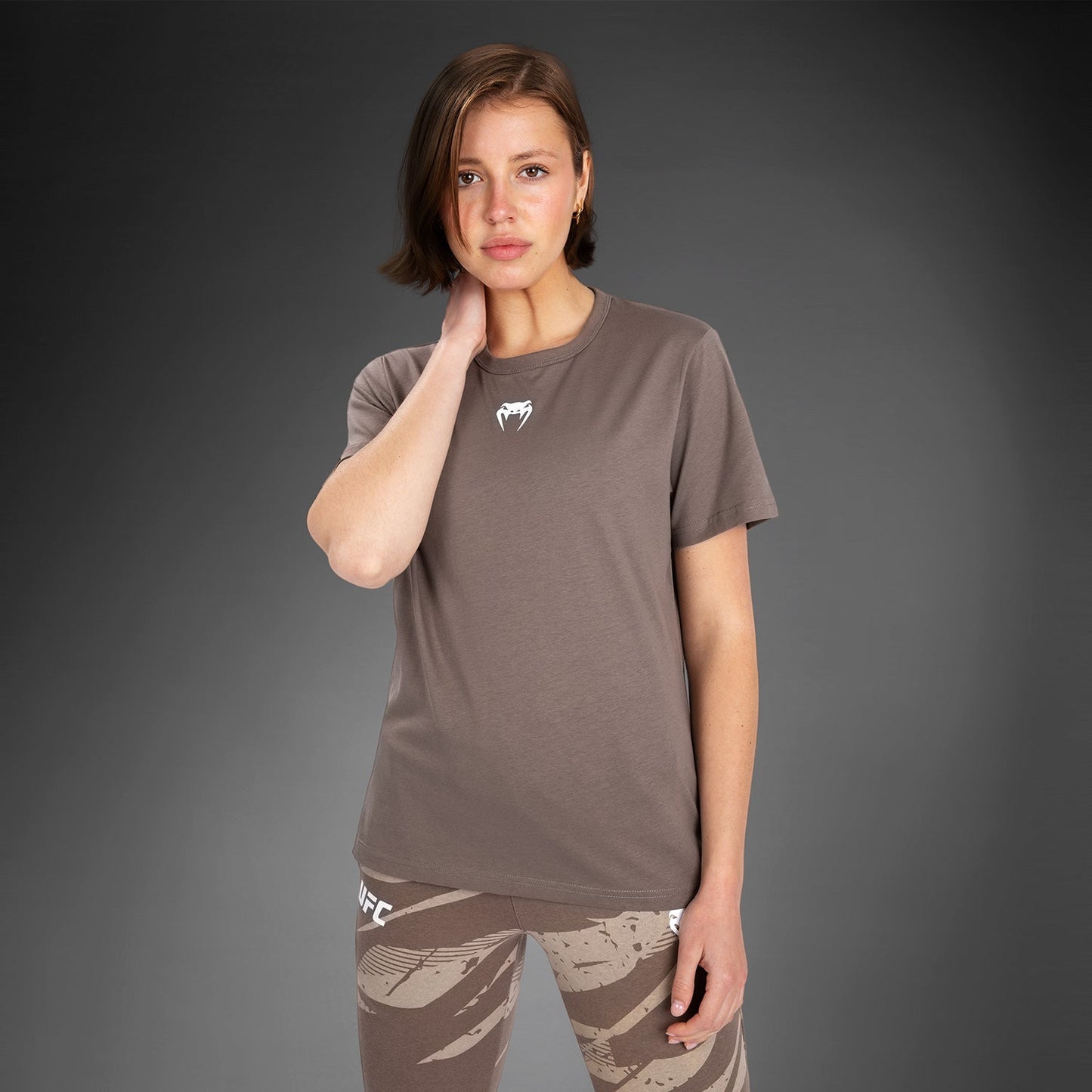 UFC Adrenaline by Venum Fight Week Women’s Short Sleeve Cotton T-Shirt - Bronze